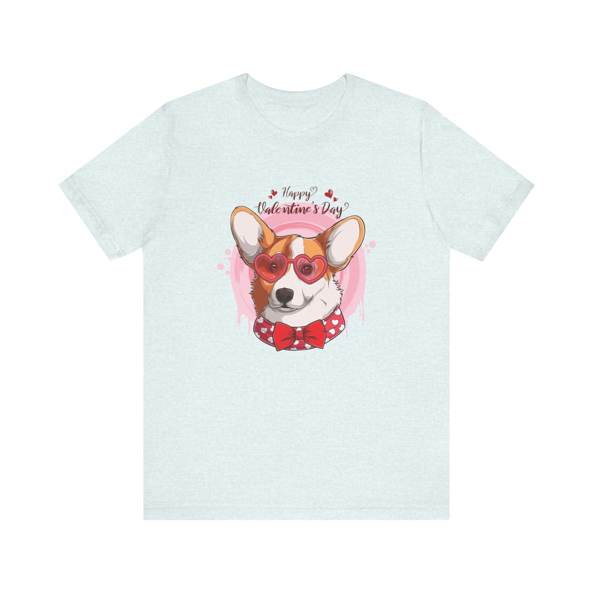 Valentines Day Corgi - Unisex Jersey Short Sleeve Tee - OCDandApparel