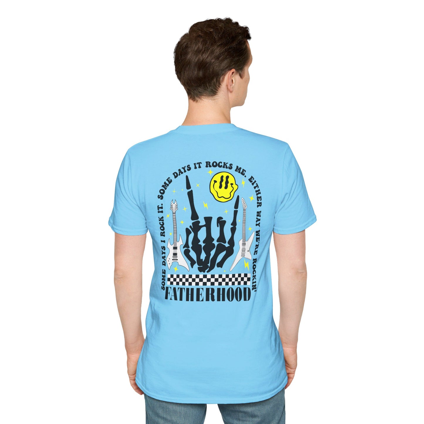 Rockin' Fatherhood - Unisex Softstyle T-Shirt - OCDandApparel