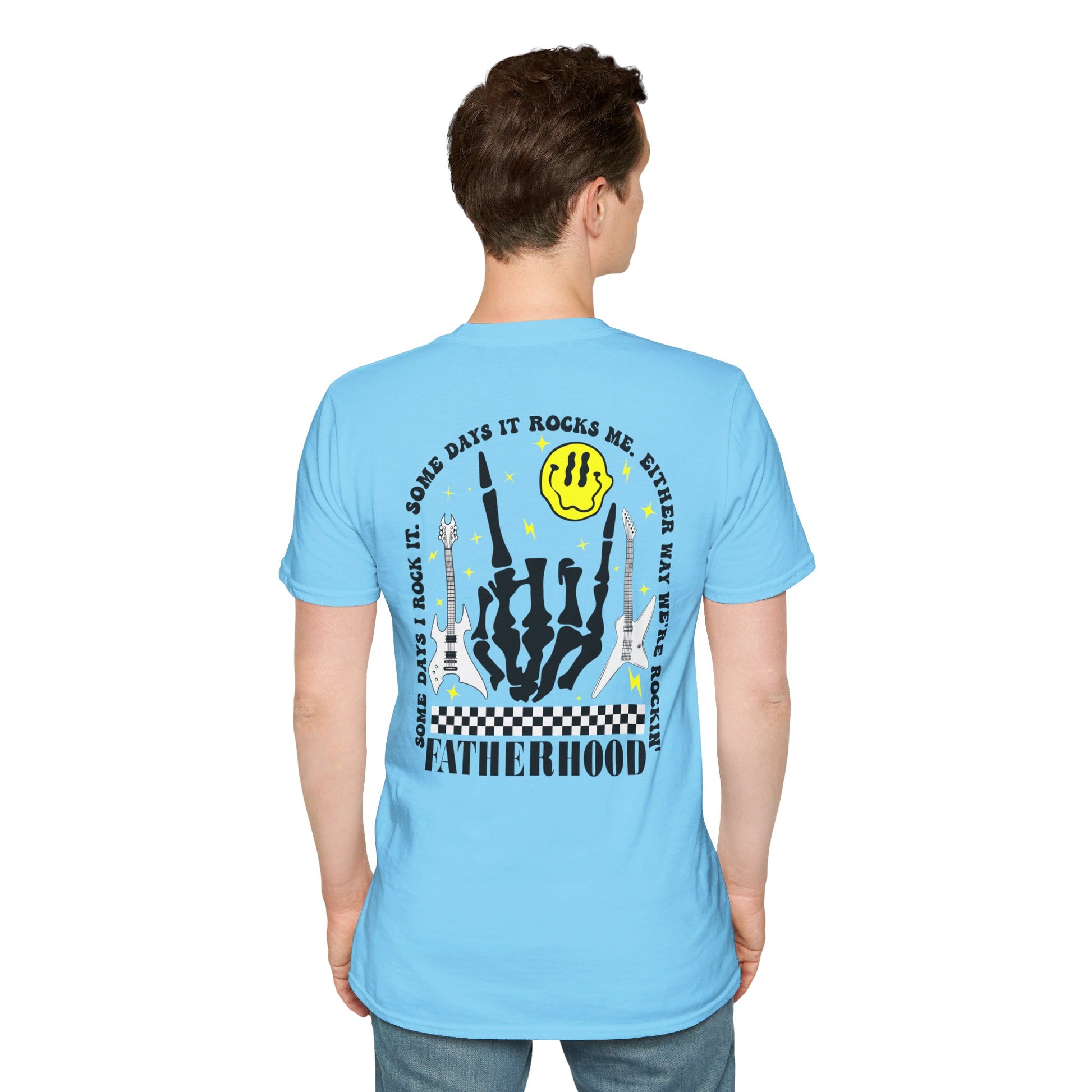 Rockin' Fatherhood - Unisex Softstyle T-Shirt - OCDandApparel