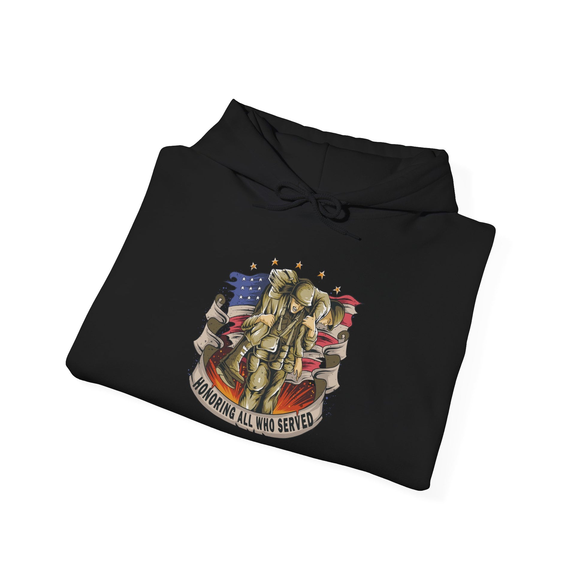 Honoring All Who Served - Unisex Heavy Blend™ Hooded Sweatshirt - OCDandApparel