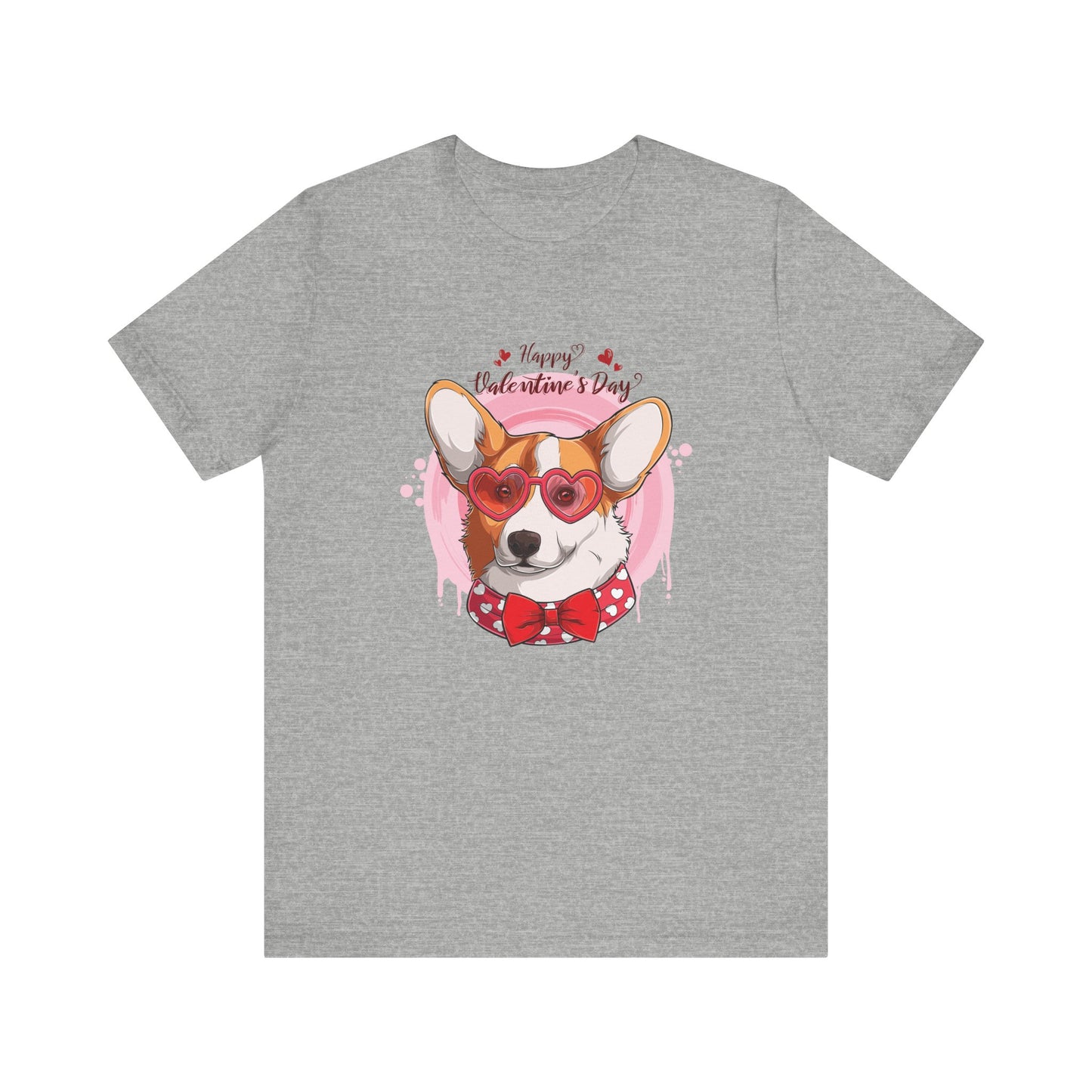 Valentines Day Corgi - Unisex Jersey Short Sleeve Tee - OCDandApparel