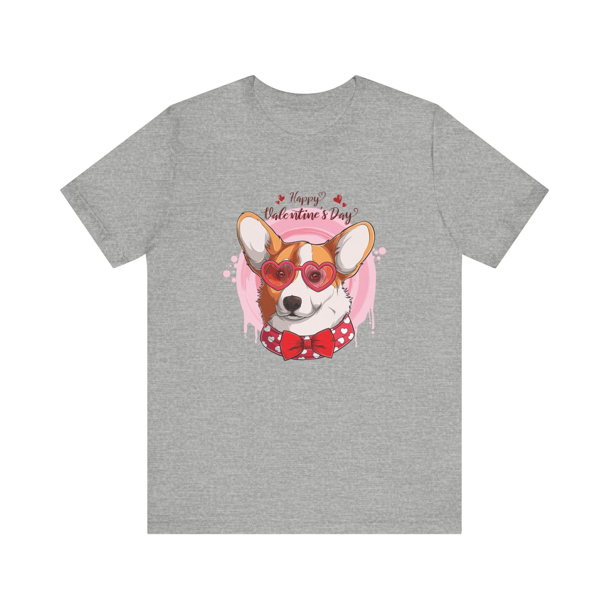 Valentines Day Corgi - Unisex Jersey Short Sleeve Tee - OCDandApparel