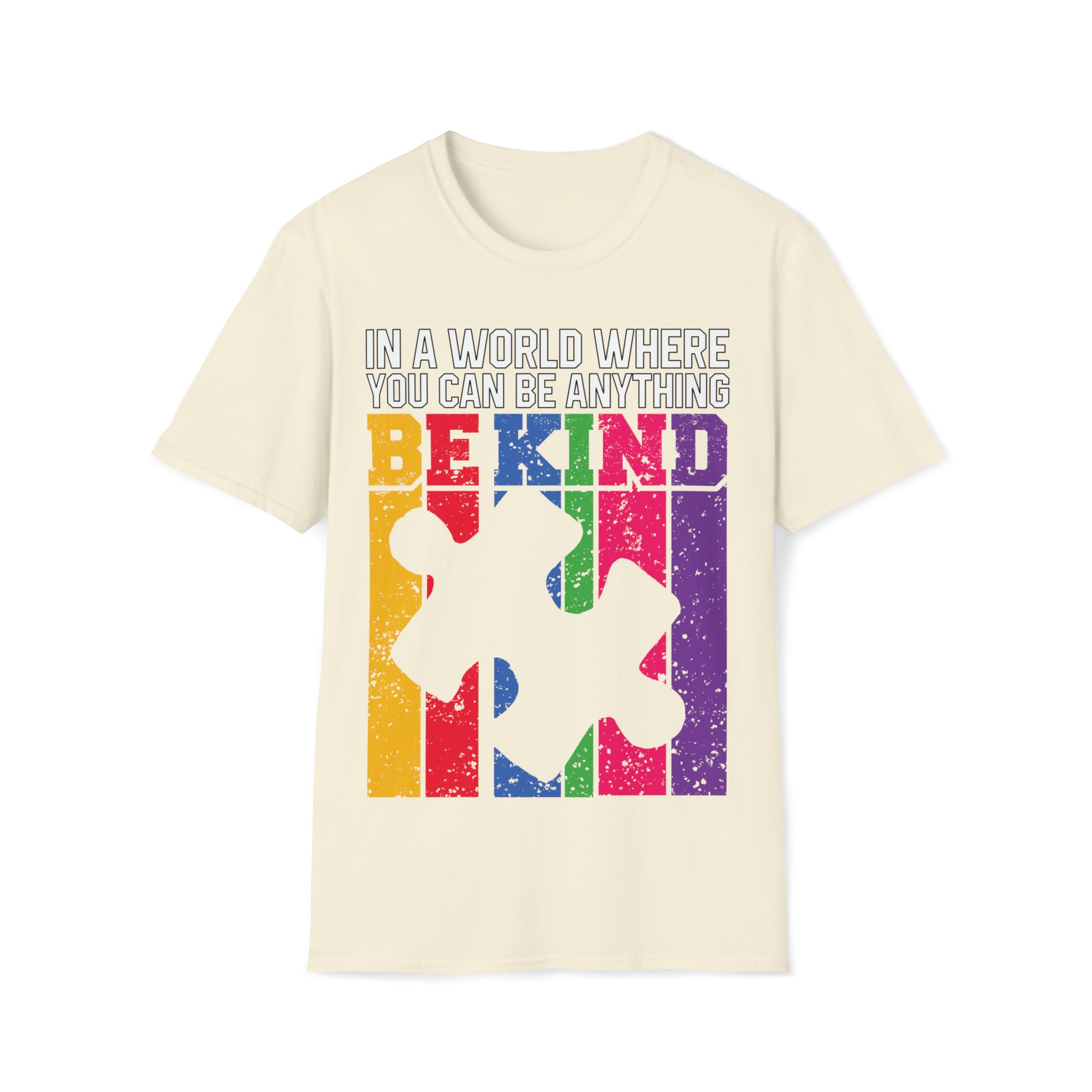 Autism - Be Kind - Unisex Softstyle T-Shirt - OCDandApparel