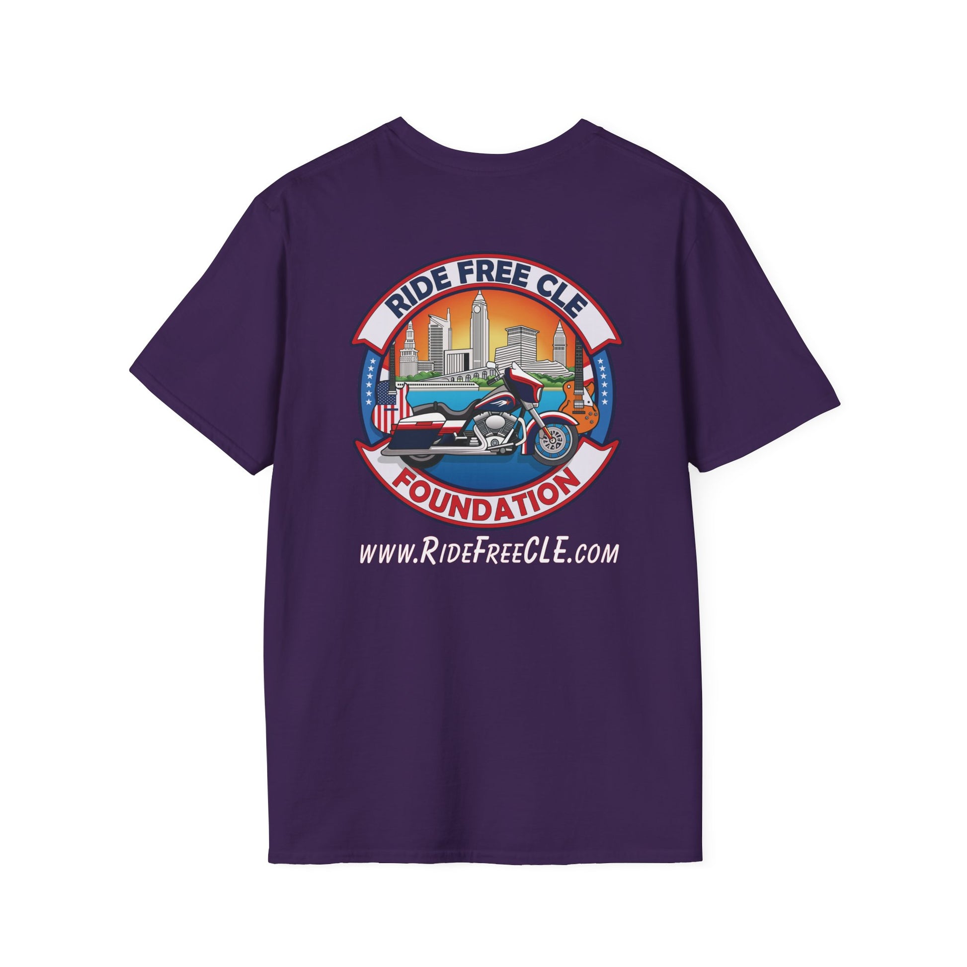 Ride Free CLE - Unisex Softstyle T-Shirt - OCDandApparel