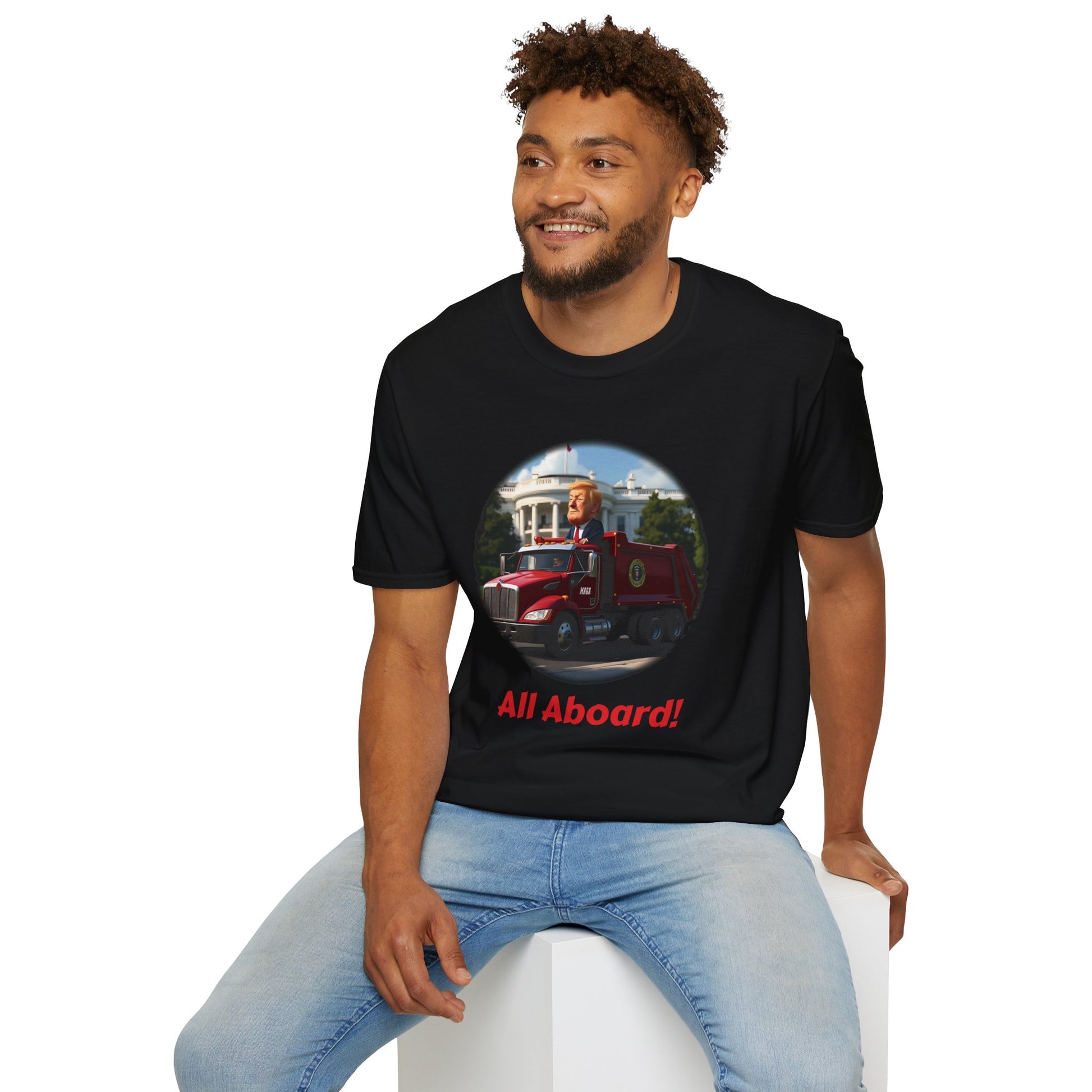 Garbage Truck Trump - Unisex Softstyle T-Shirt - OCDandApparel