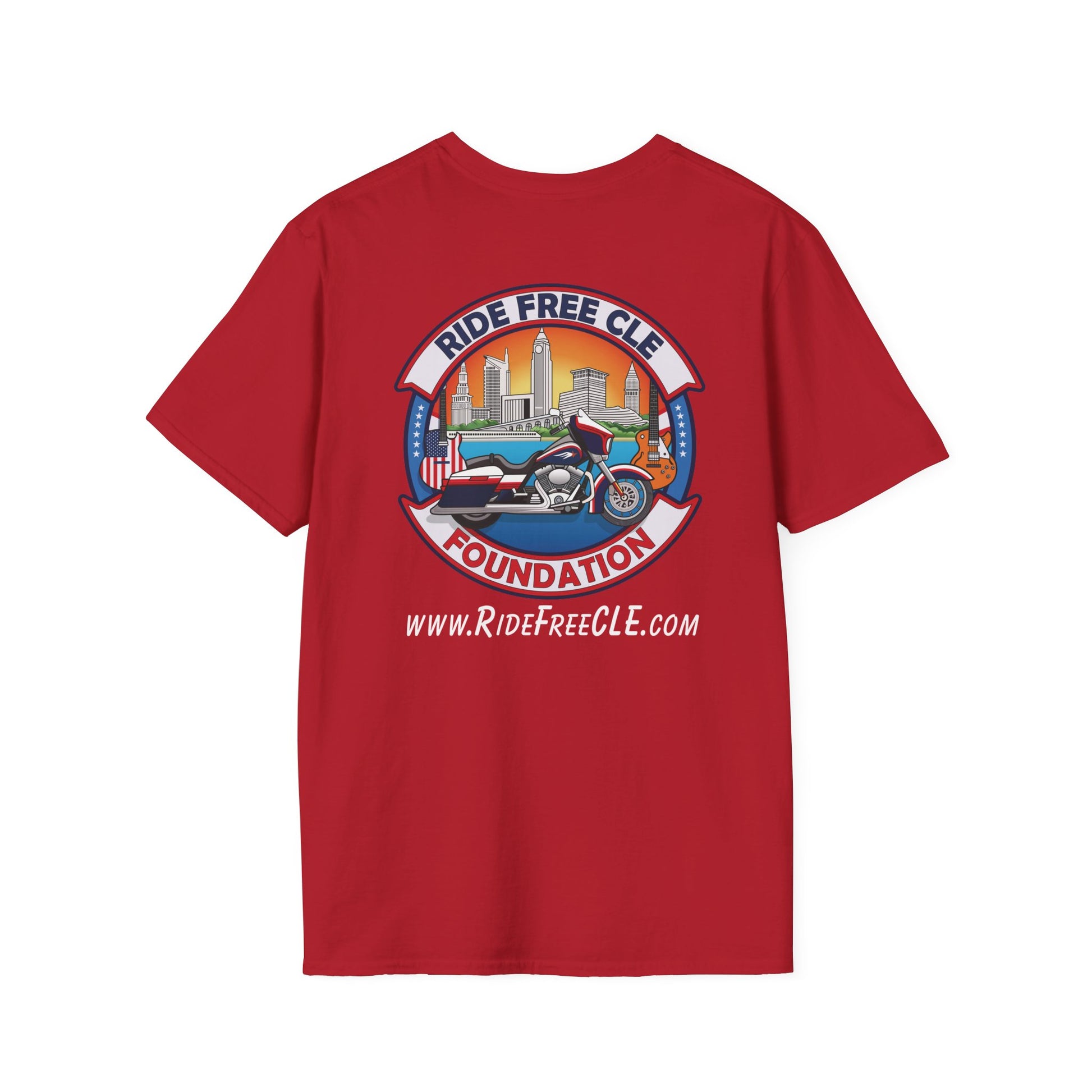 Ride Free CLE - Unisex Softstyle T-Shirt - OCDandApparel