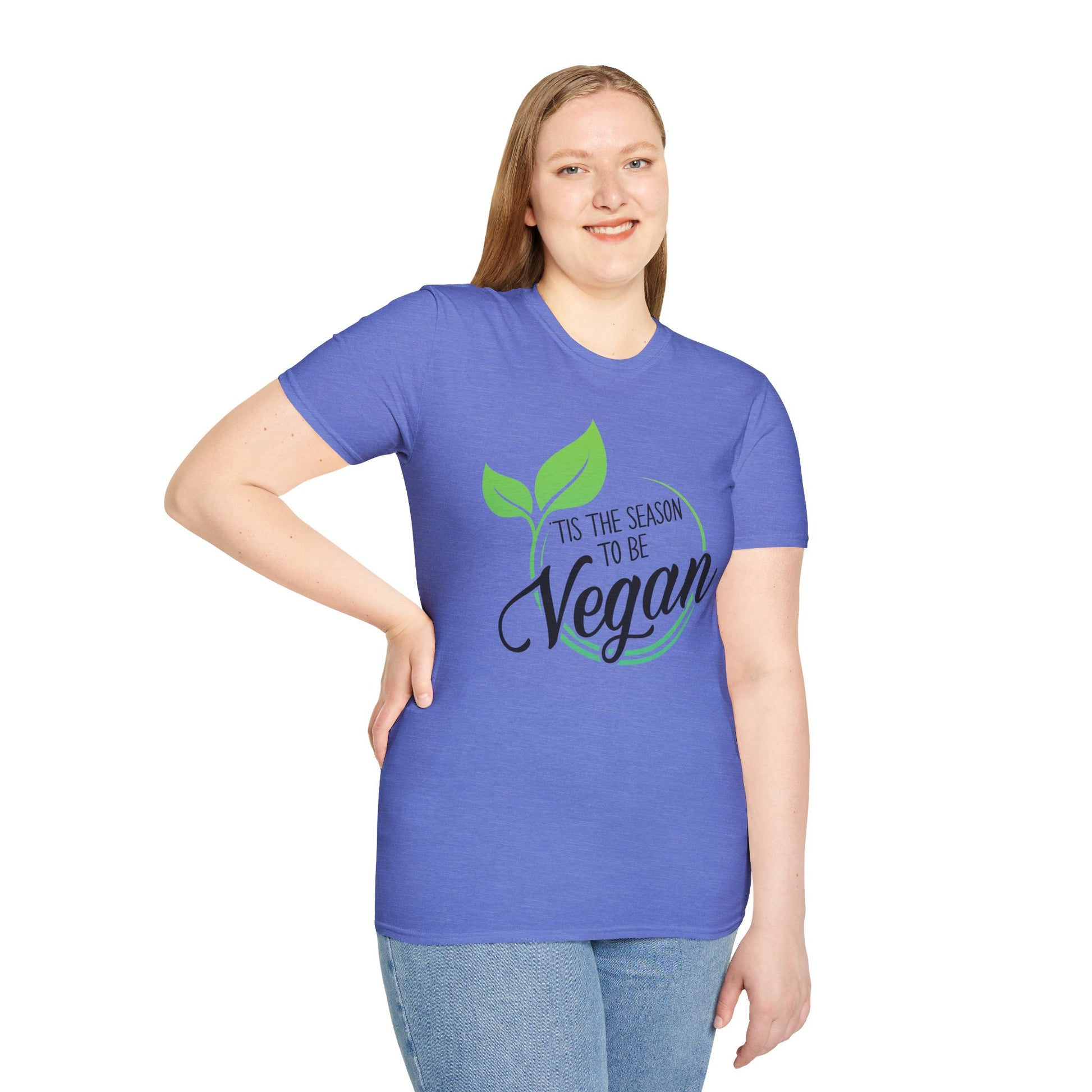Tis the Season to be Vegan - Unisex Softstyle T-Shirt - OCDandApparel