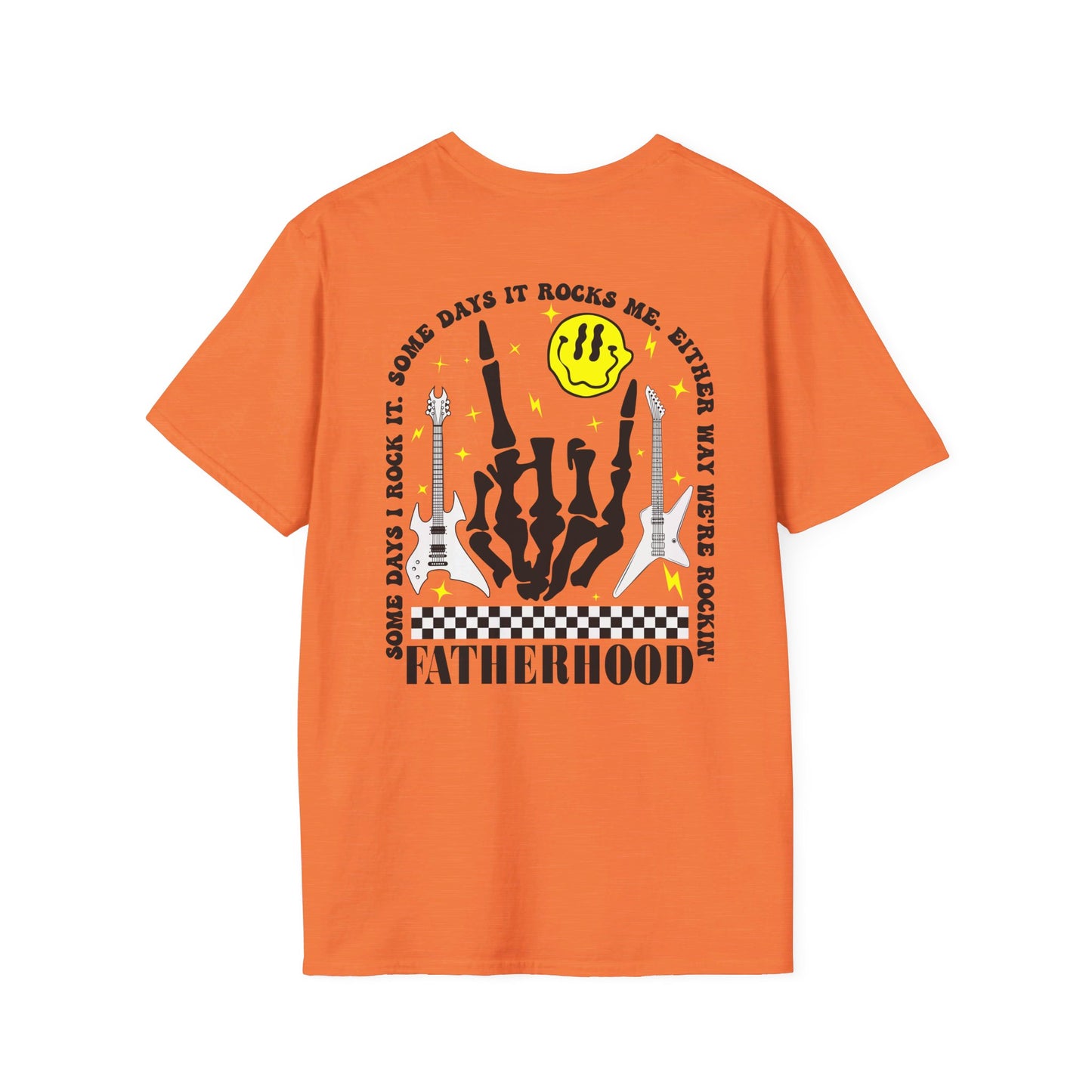 Rockin' Fatherhood - Unisex Softstyle T-Shirt - OCDandApparel
