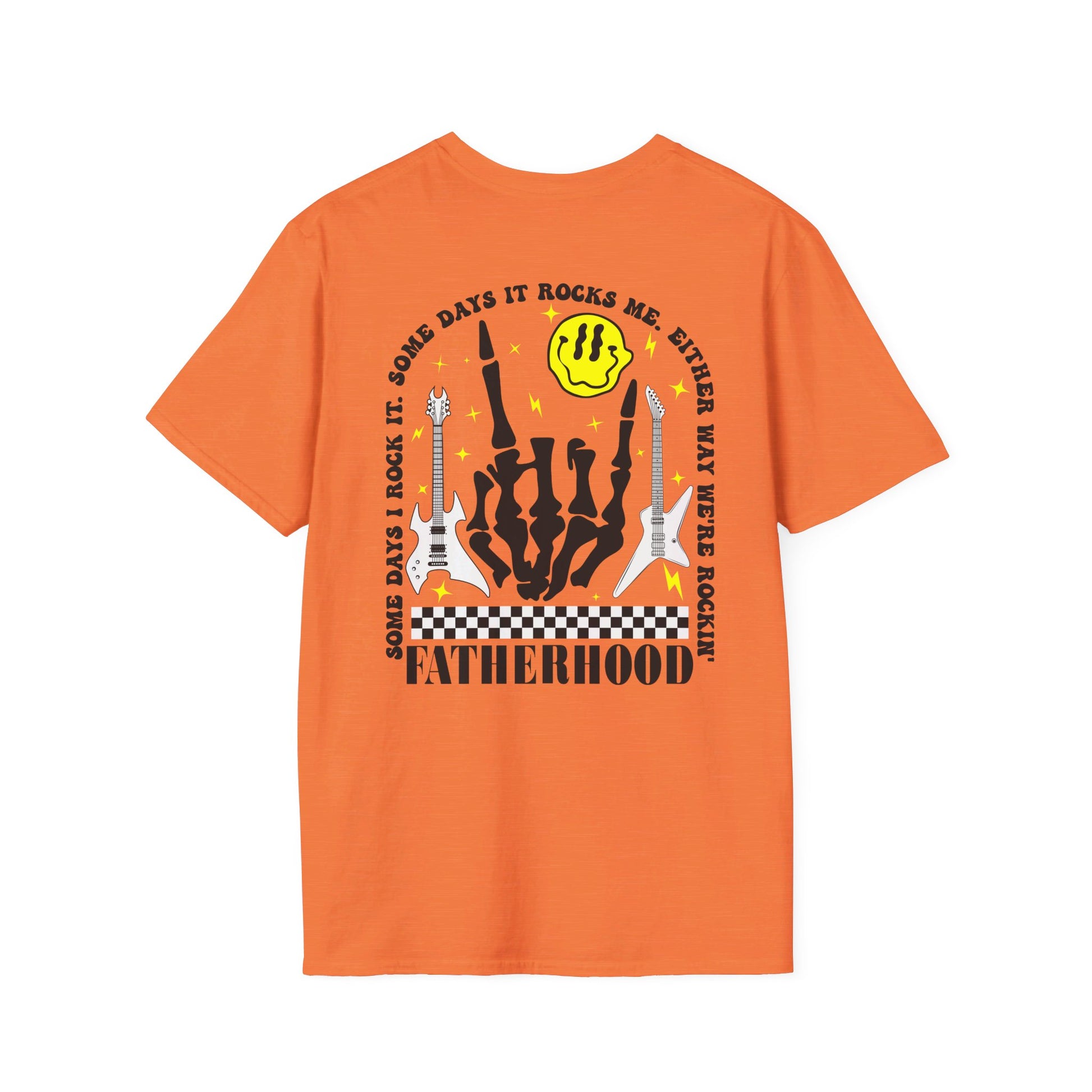 Rockin' Fatherhood - Unisex Softstyle T-Shirt - OCDandApparel