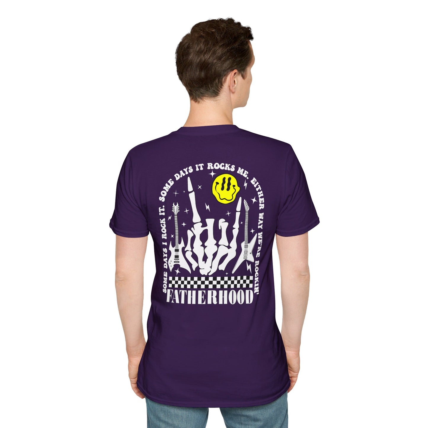 Rockin' Fatherhood - Unisex Softstyle T-Shirt - OCDandApparel