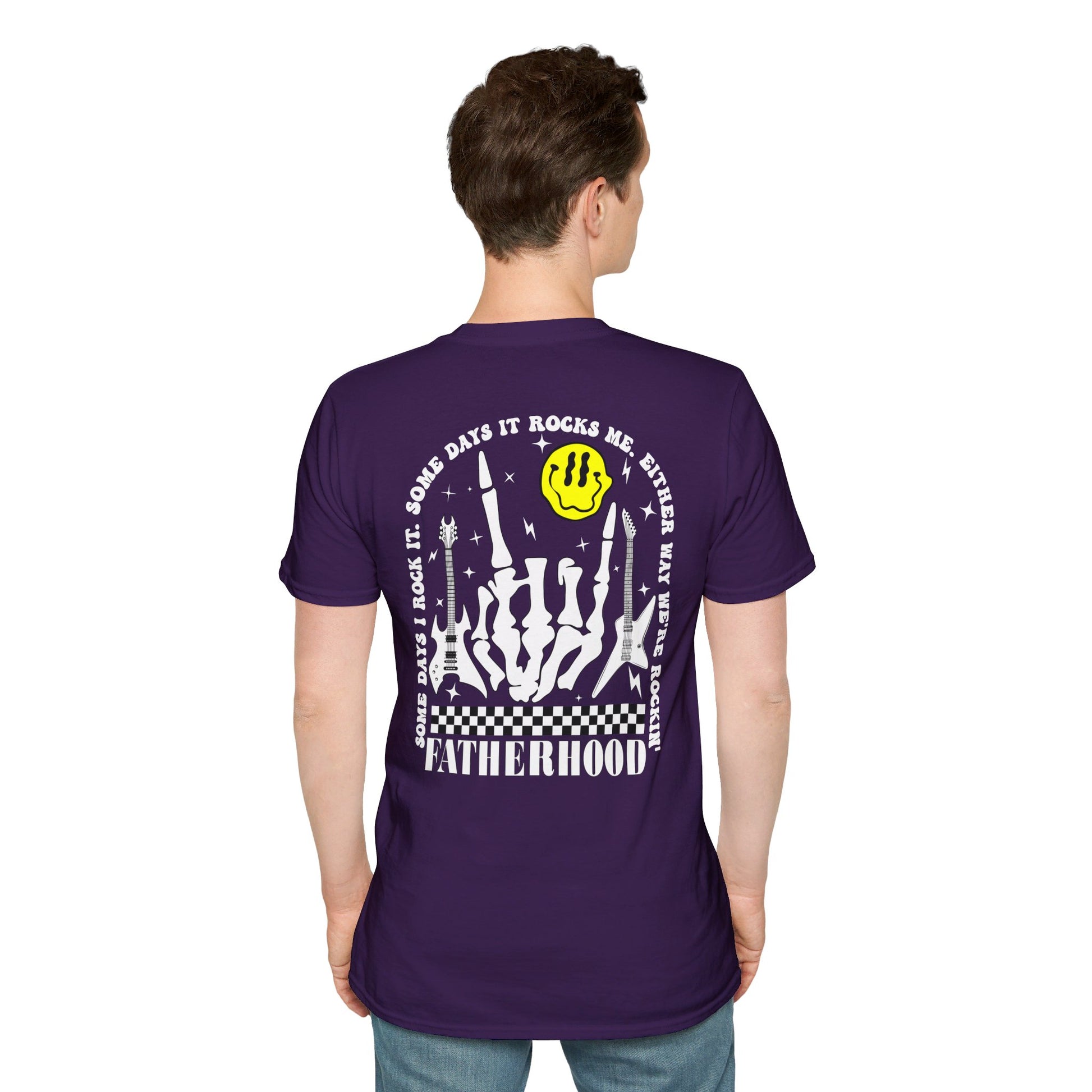 Rockin' Fatherhood - Unisex Softstyle T-Shirt - OCDandApparel