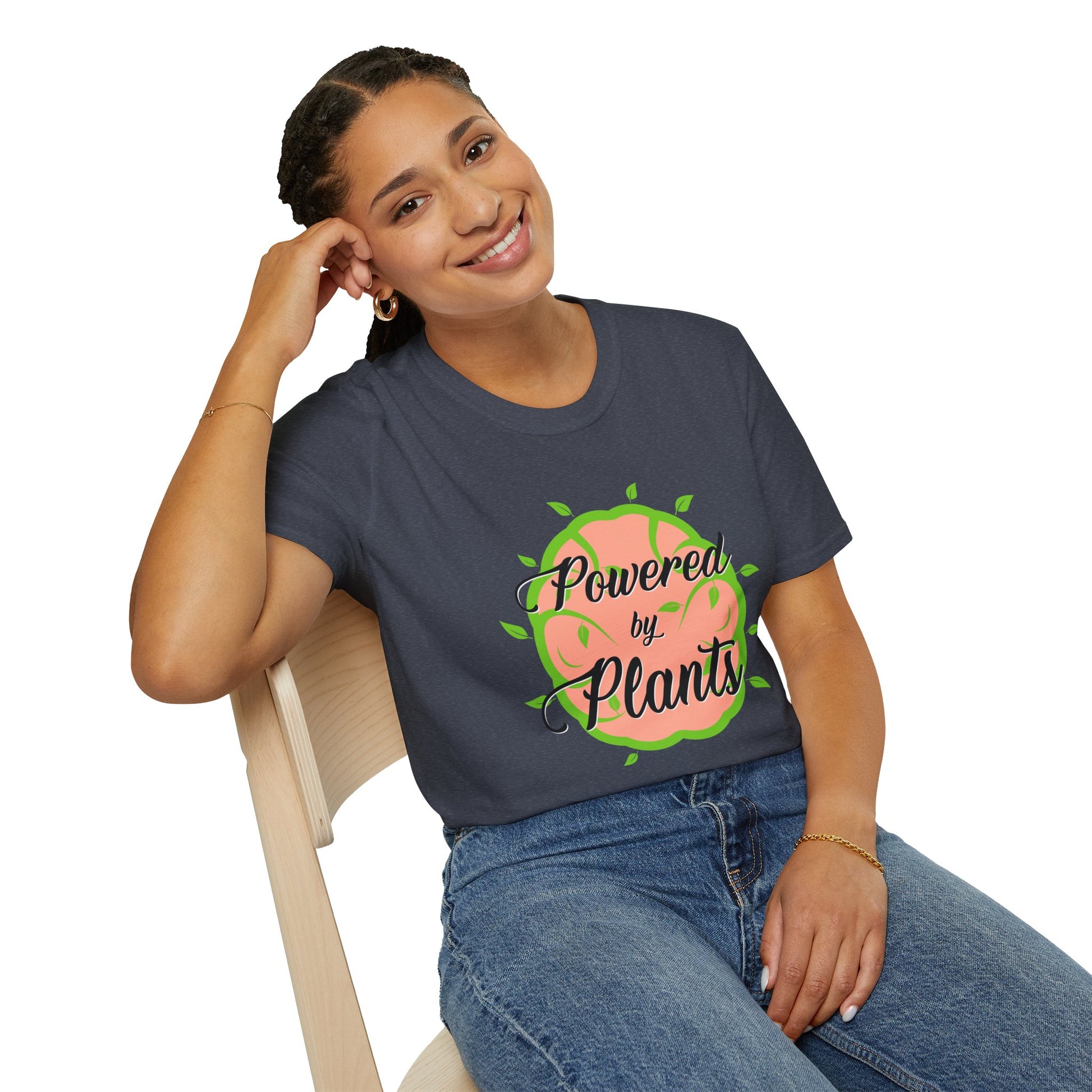 Powered by Plants - Unisex Softstyle T-Shirt - OCDandApparel
