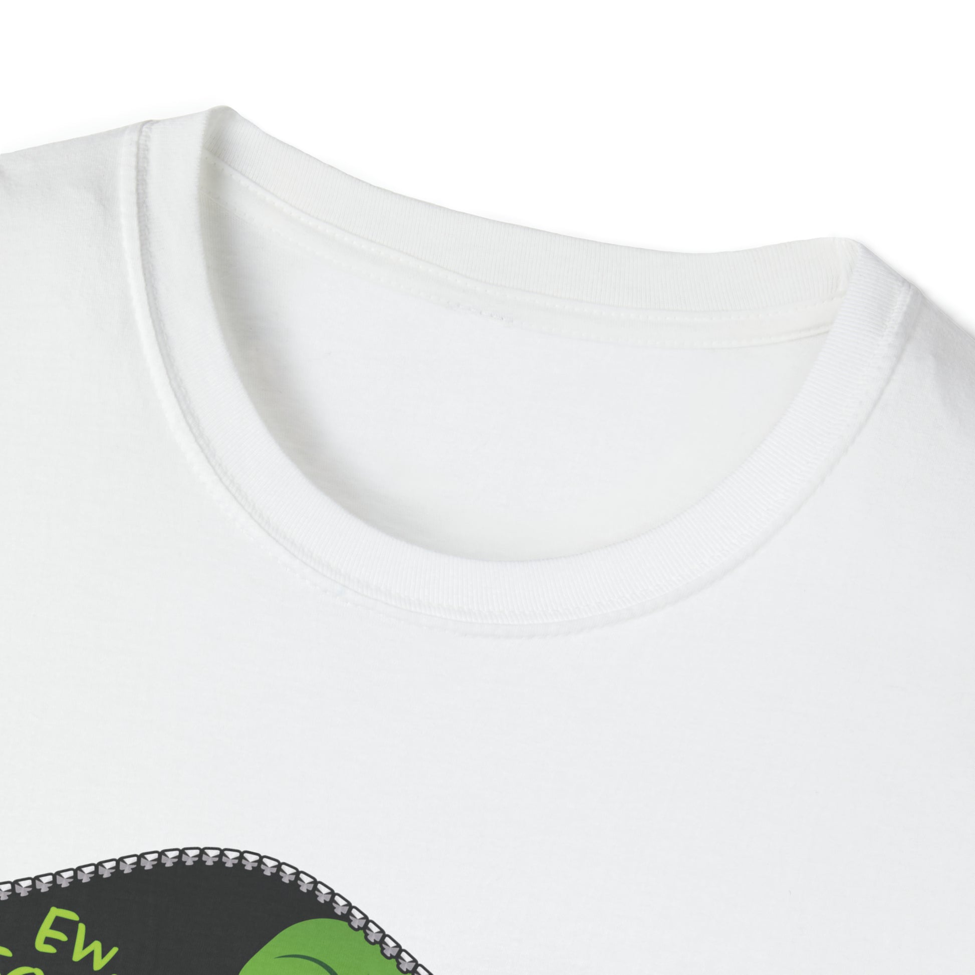"Ew. People." Grinch in a Zipper Shirt - Unisex Softstyle T-Shirt - OCDandApparel
