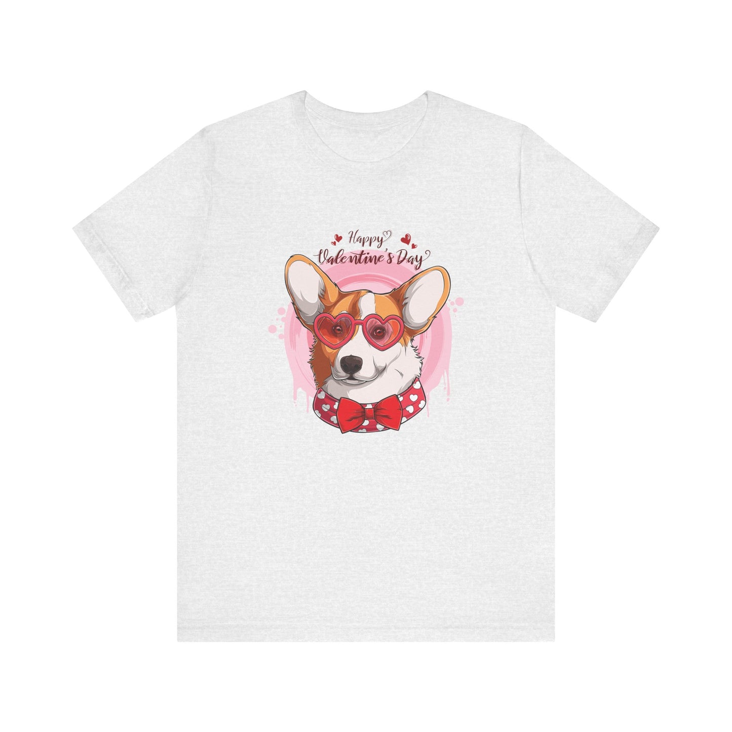 Valentines Day Corgi - Unisex Jersey Short Sleeve Tee - OCDandApparel