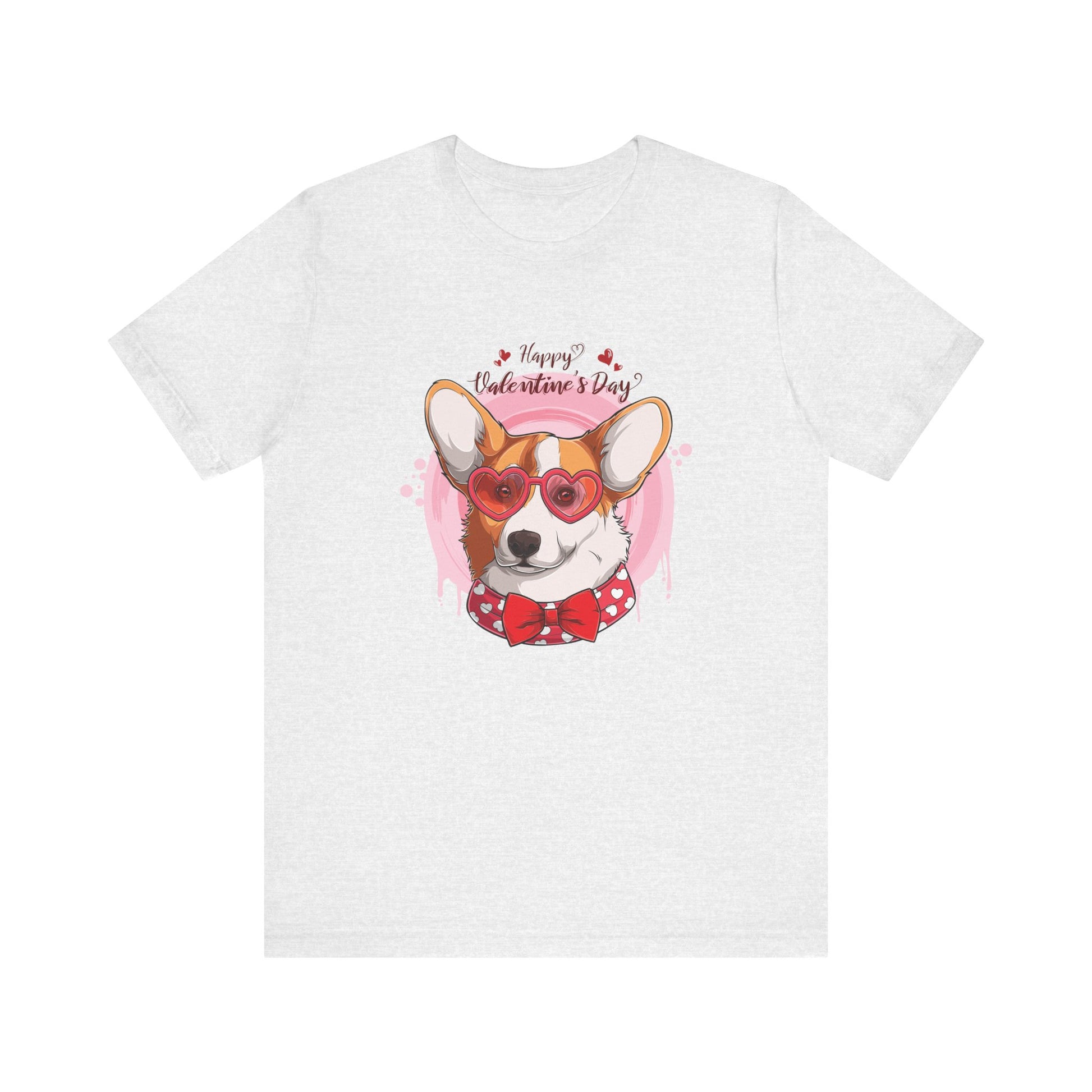 Valentines Day Corgi - Unisex Jersey Short Sleeve Tee - OCDandApparel