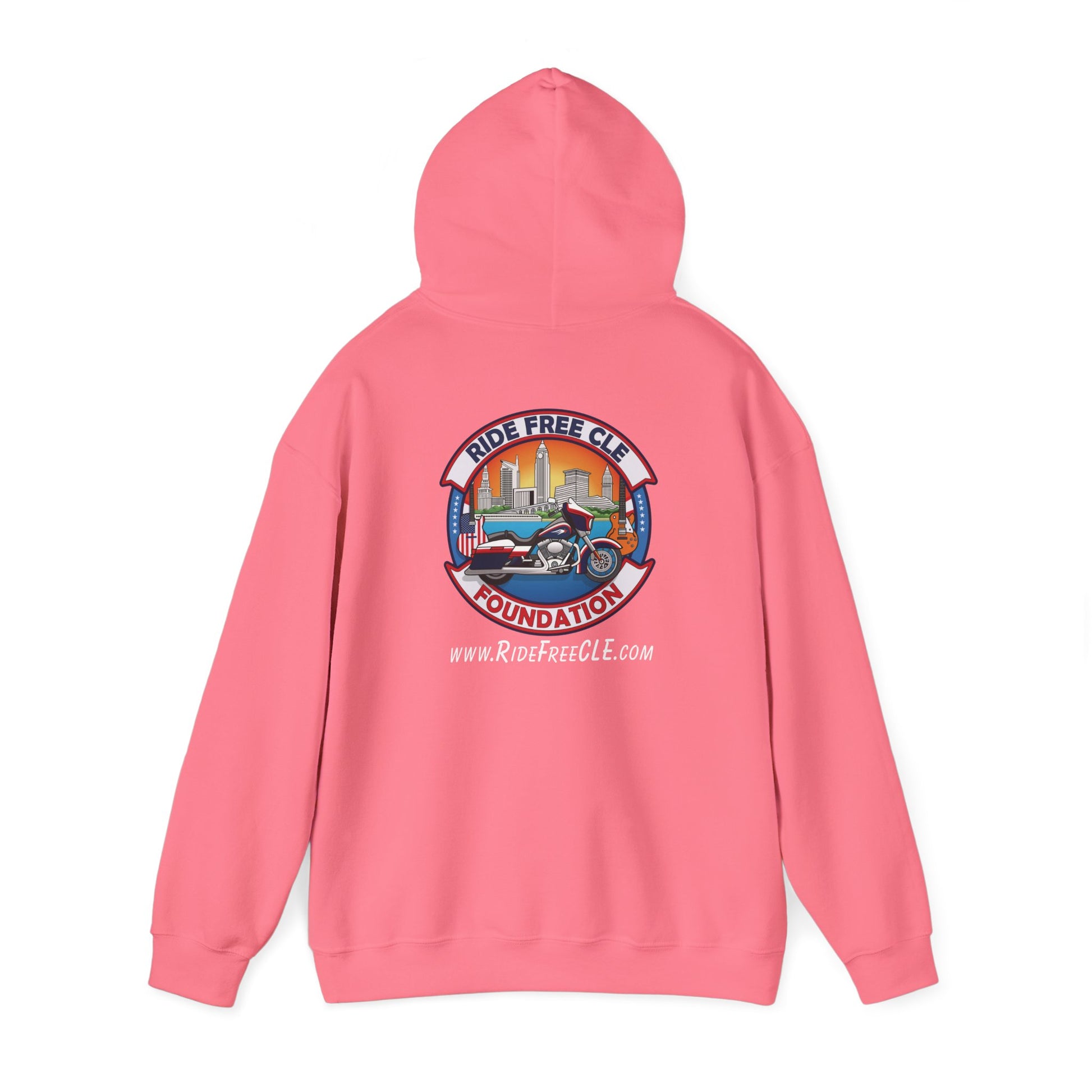Ride Free CLE - Unisex Heavy Blend™ Hooded Sweatshirt - OCDandApparel