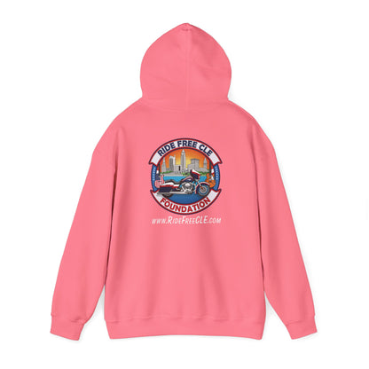 Ride Free CLE - Unisex Heavy Blend™ Hooded Sweatshirt - OCDandApparel