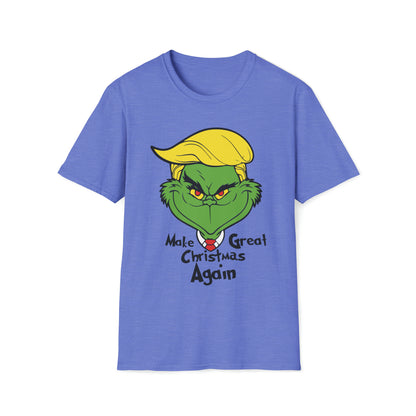 Christmas Great Again Grinchy - Unisex Softstyle T-Shirt - OCDandApparel