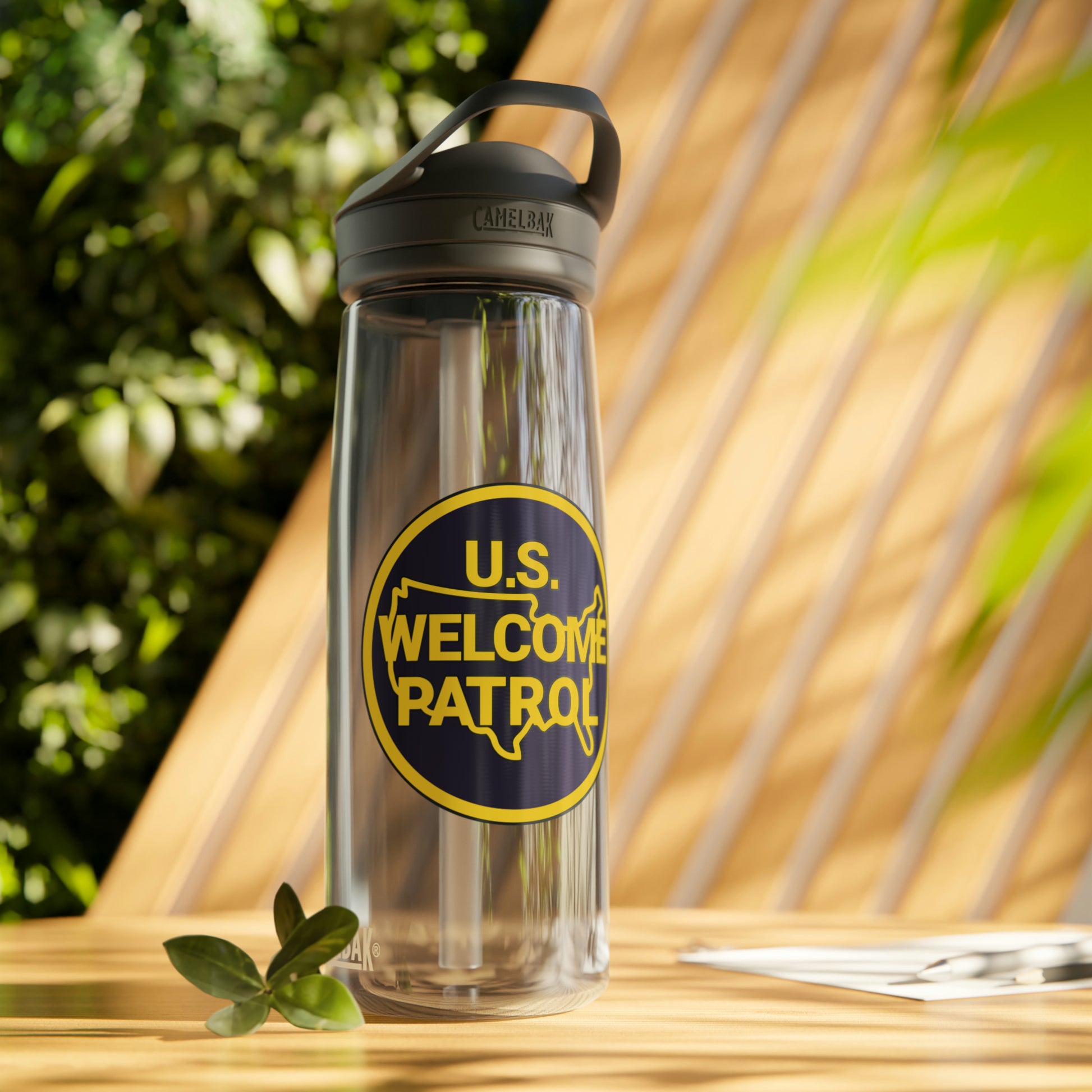 US Welcome Patrol Parody - CamelBak Eddy®  Water Bottle, 20oz5oz - OCDandApparel