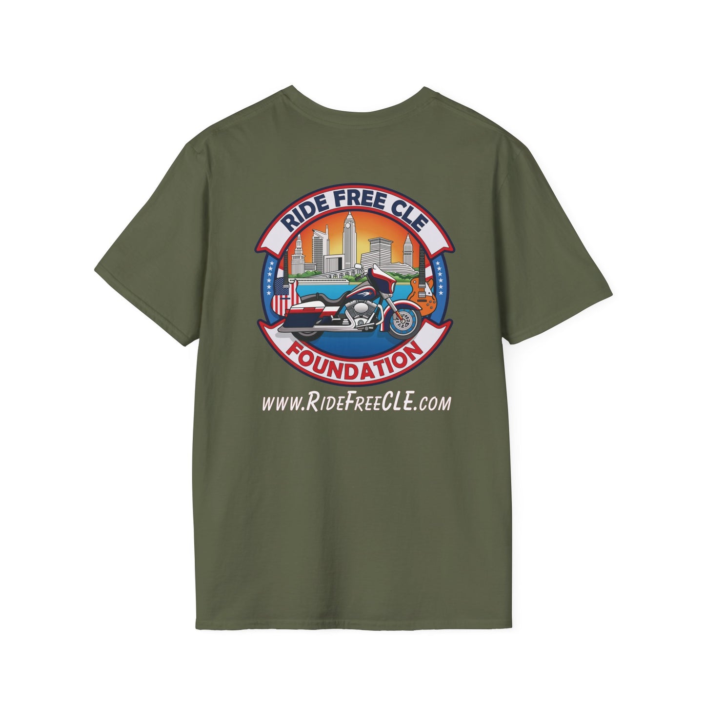 Ride Free CLE - Unisex Softstyle T-Shirt - OCDandApparel