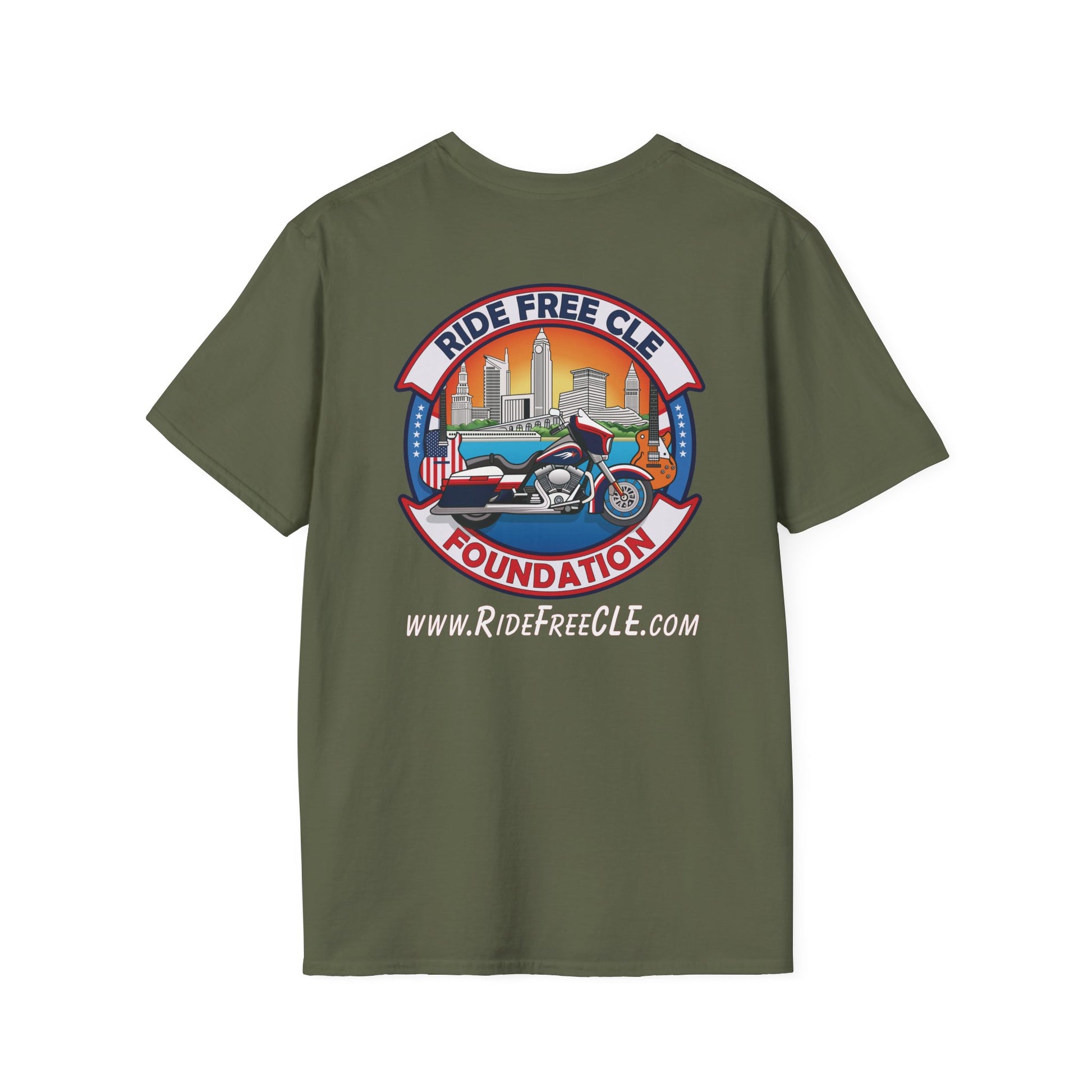 Ride Free CLE - Unisex Softstyle T-Shirt - OCDandApparel
