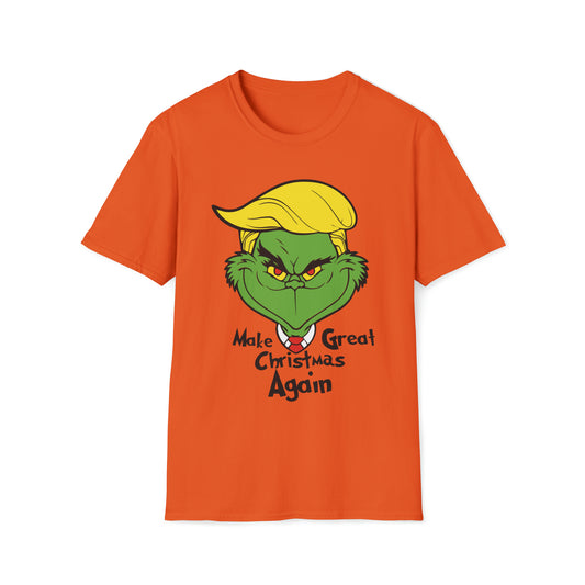 Christmas Great Again Grinchy - Unisex Softstyle T-Shirt - OCDandApparel