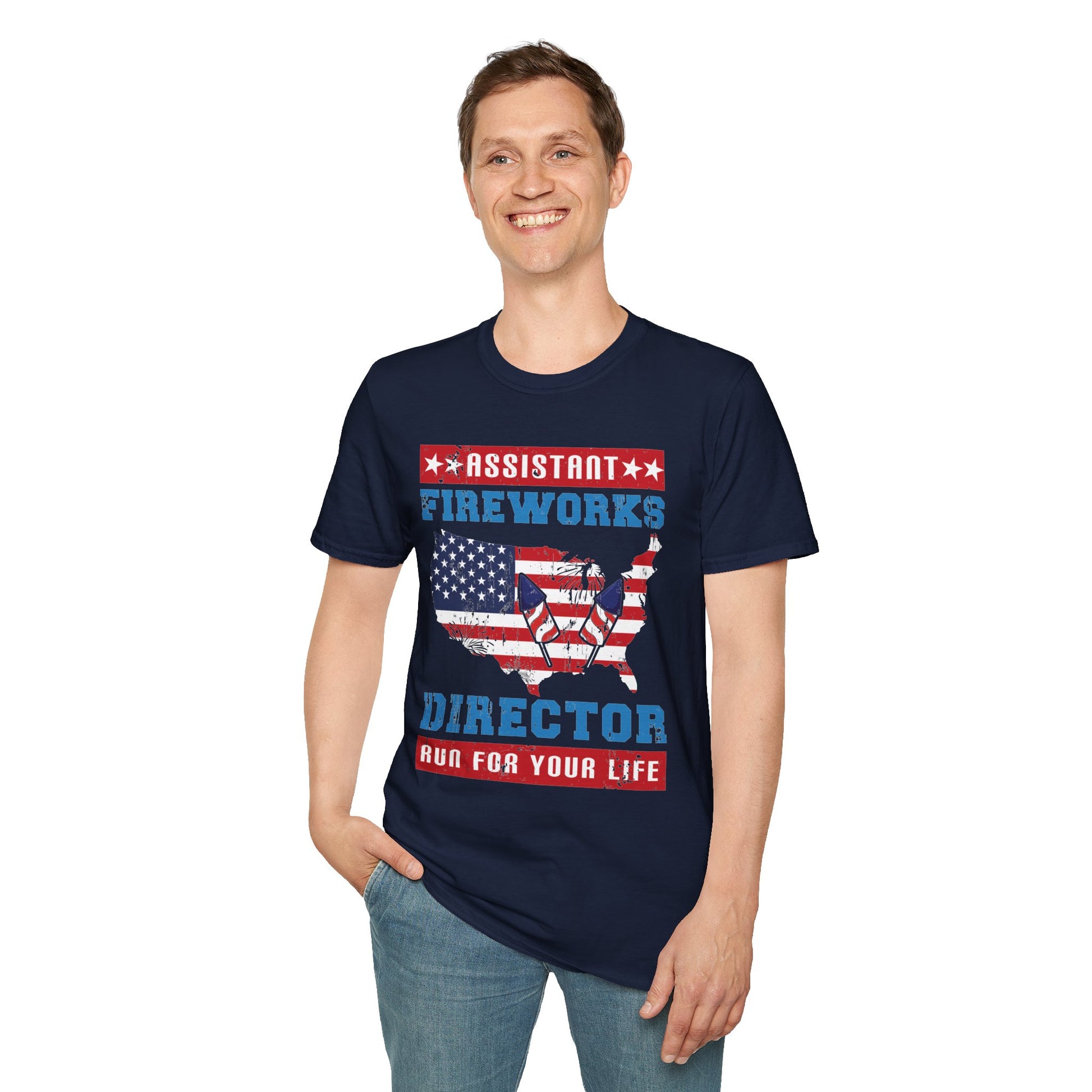Assistant Fireworks Director - Unisex Softstyle T-Shirt - OCDandApparel