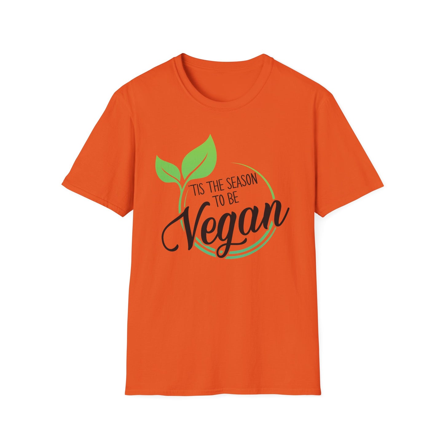 Tis the Season to be Vegan - Unisex Softstyle T-Shirt - OCDandApparel