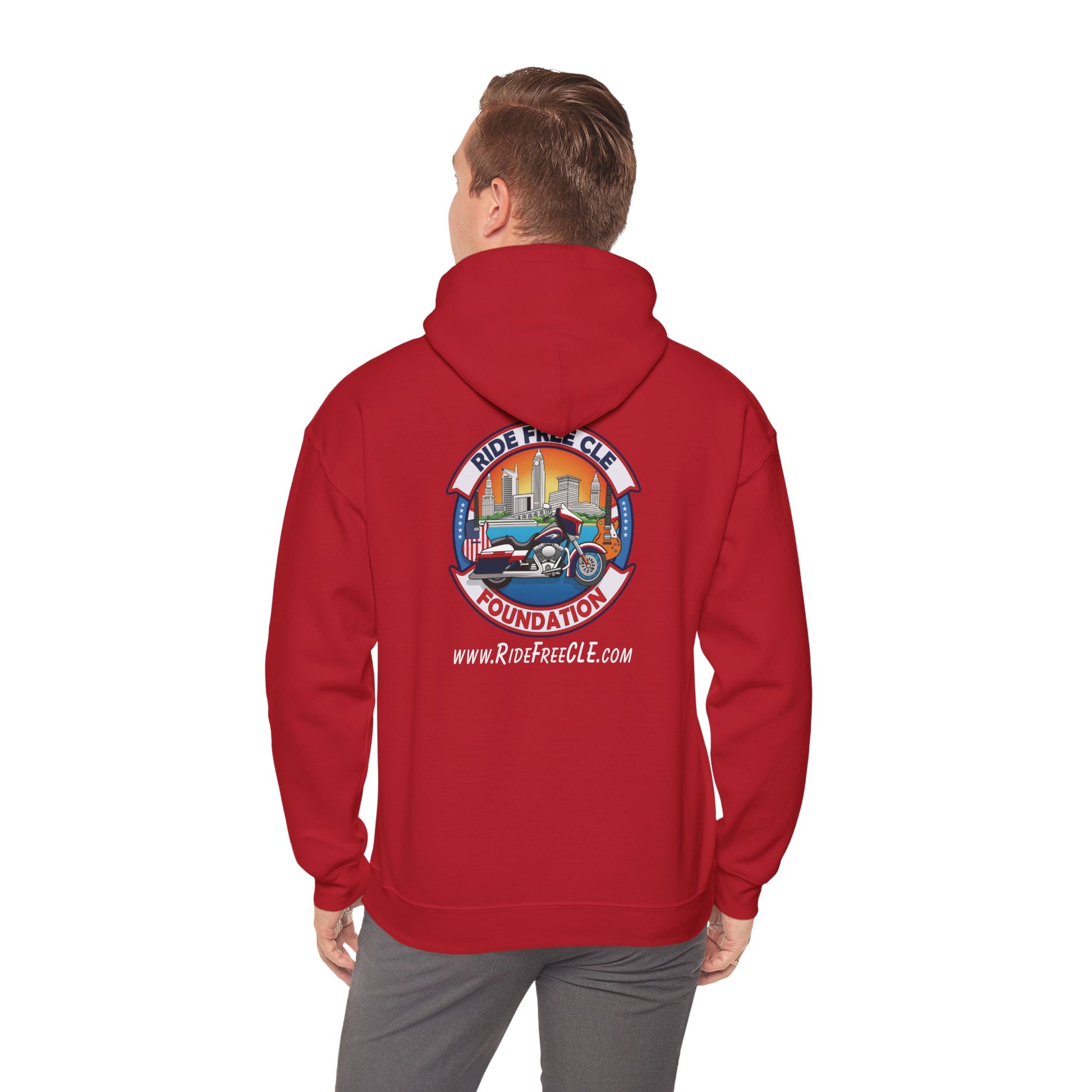 Ride Free CLE - Unisex Heavy Blend™ Hooded Sweatshirt - OCDandApparel