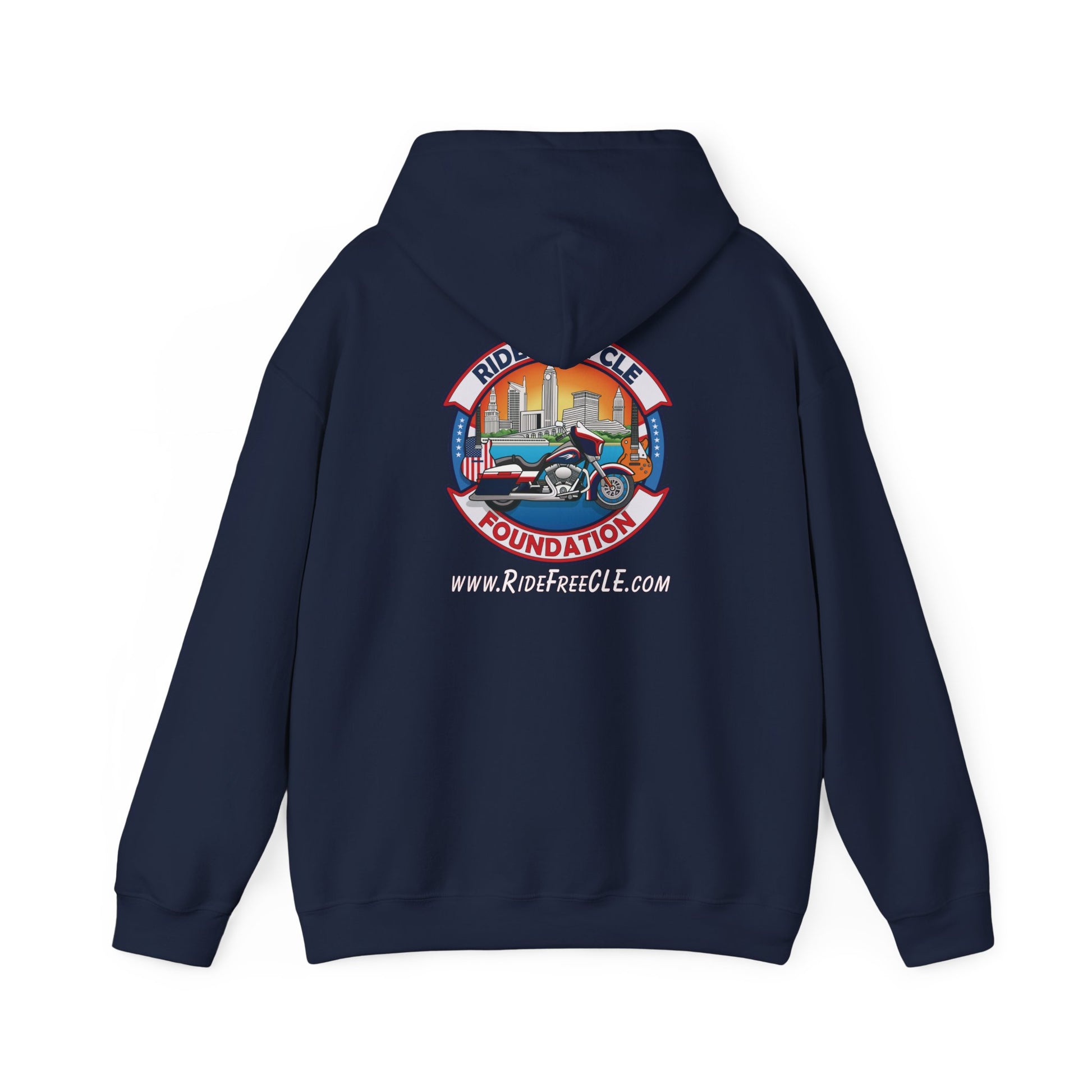Ride Free CLE - Unisex Heavy Blend™ Hooded Sweatshirt - OCDandApparel