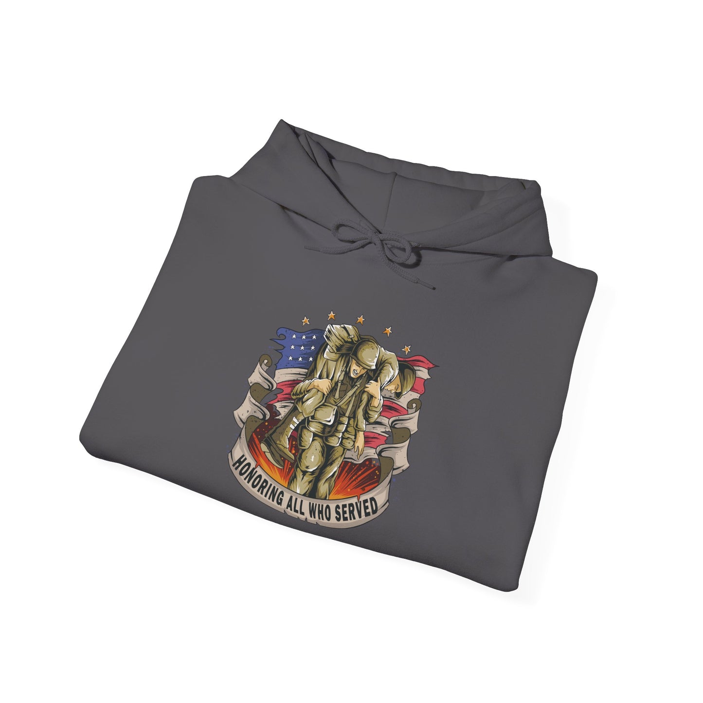 Honoring All Who Served - Unisex Heavy Blend™ Hooded Sweatshirt - OCDandApparel