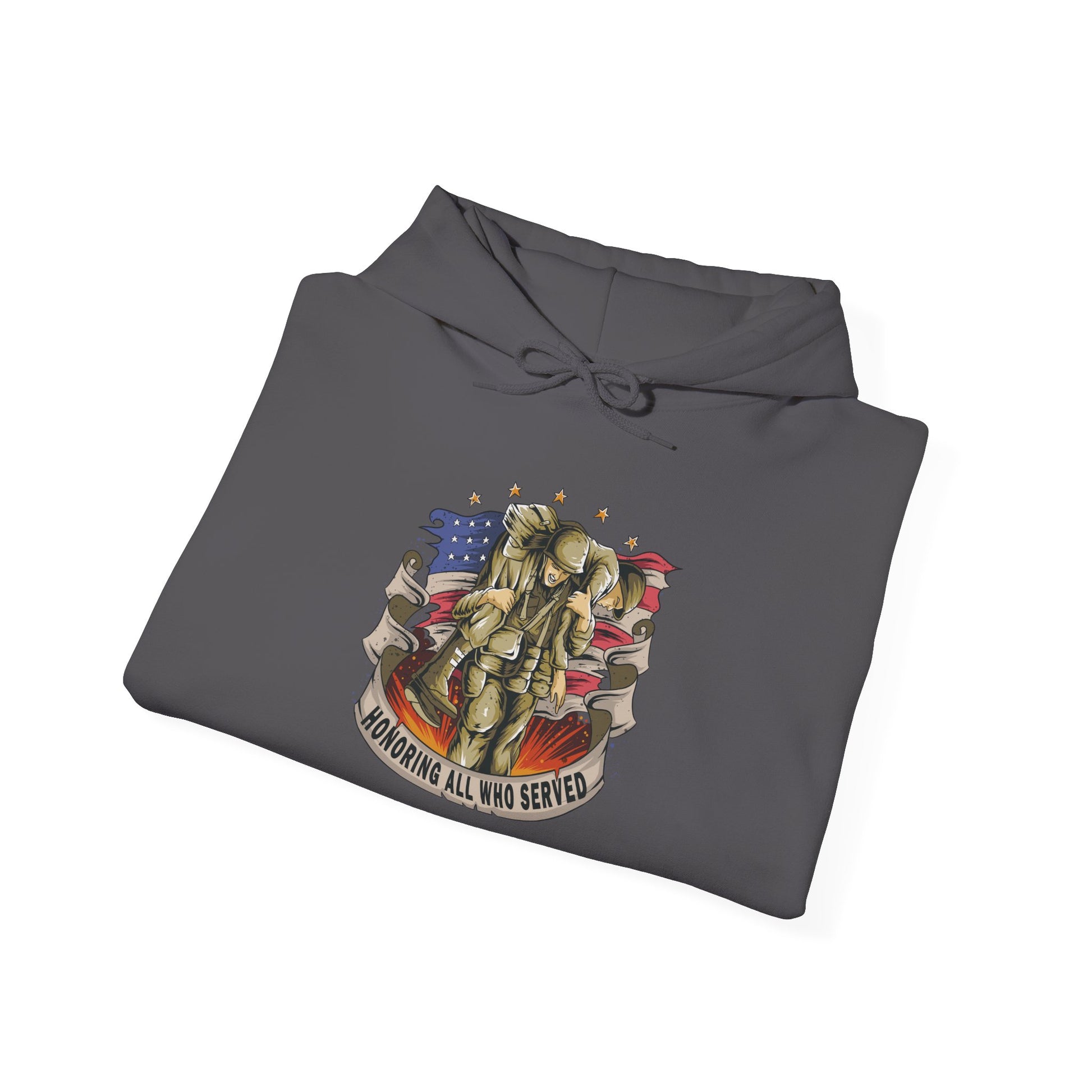 Honoring All Who Served - Unisex Heavy Blend™ Hooded Sweatshirt - OCDandApparel