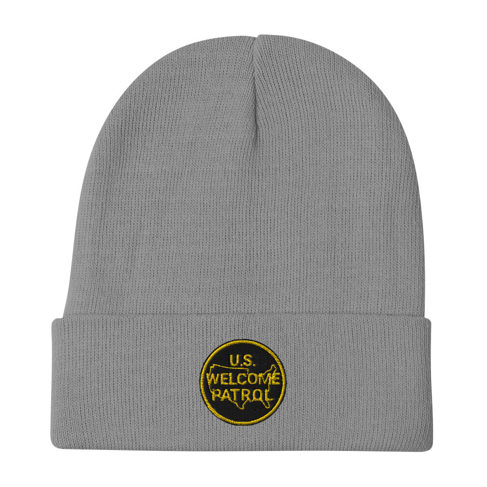 US Welcome Patrol Parody - Embroidered Beanie - OCDandApparel