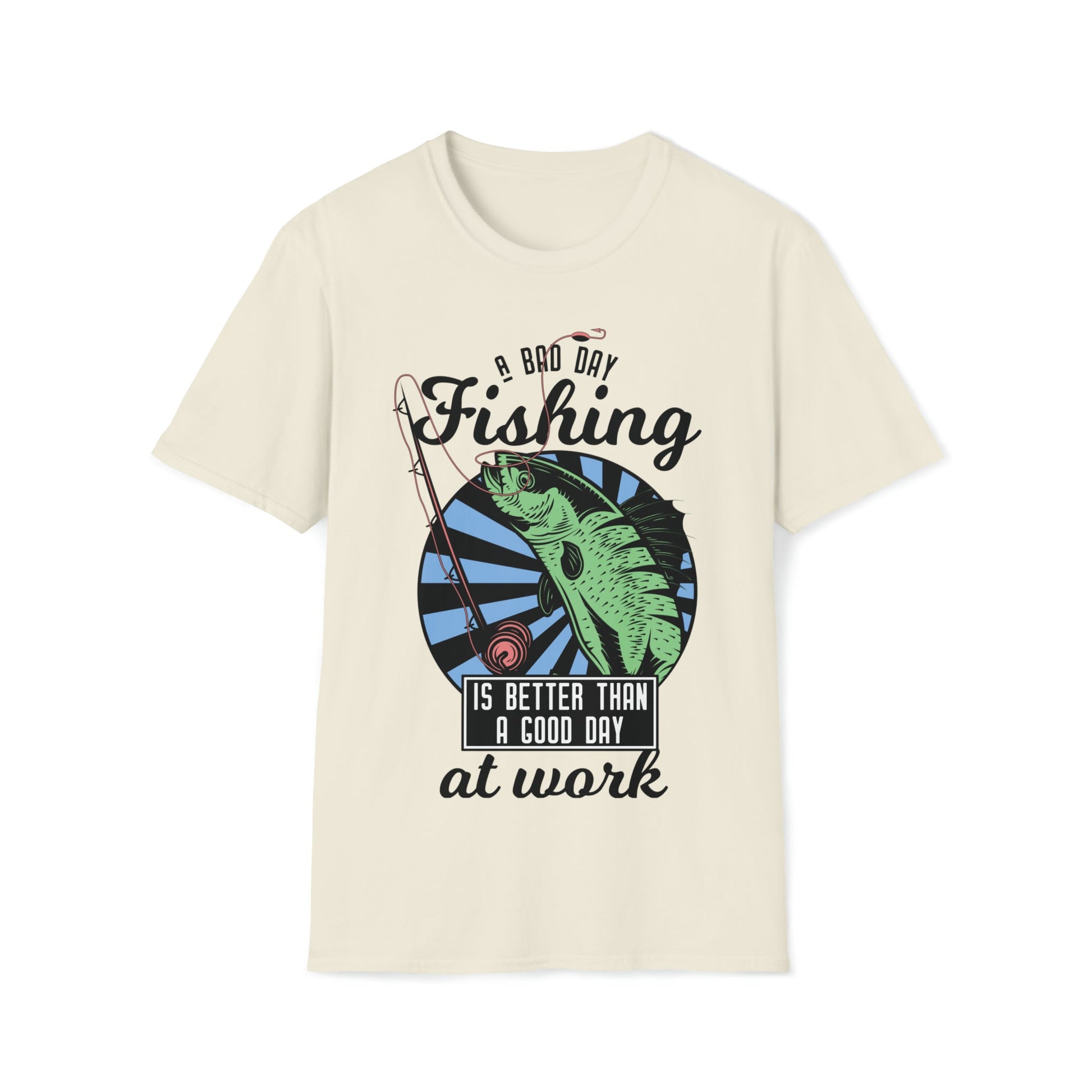 A Bad Day Fishing - Unisex Softstyle T-Shirt - Ohio Custom Designs & Apparel LLC