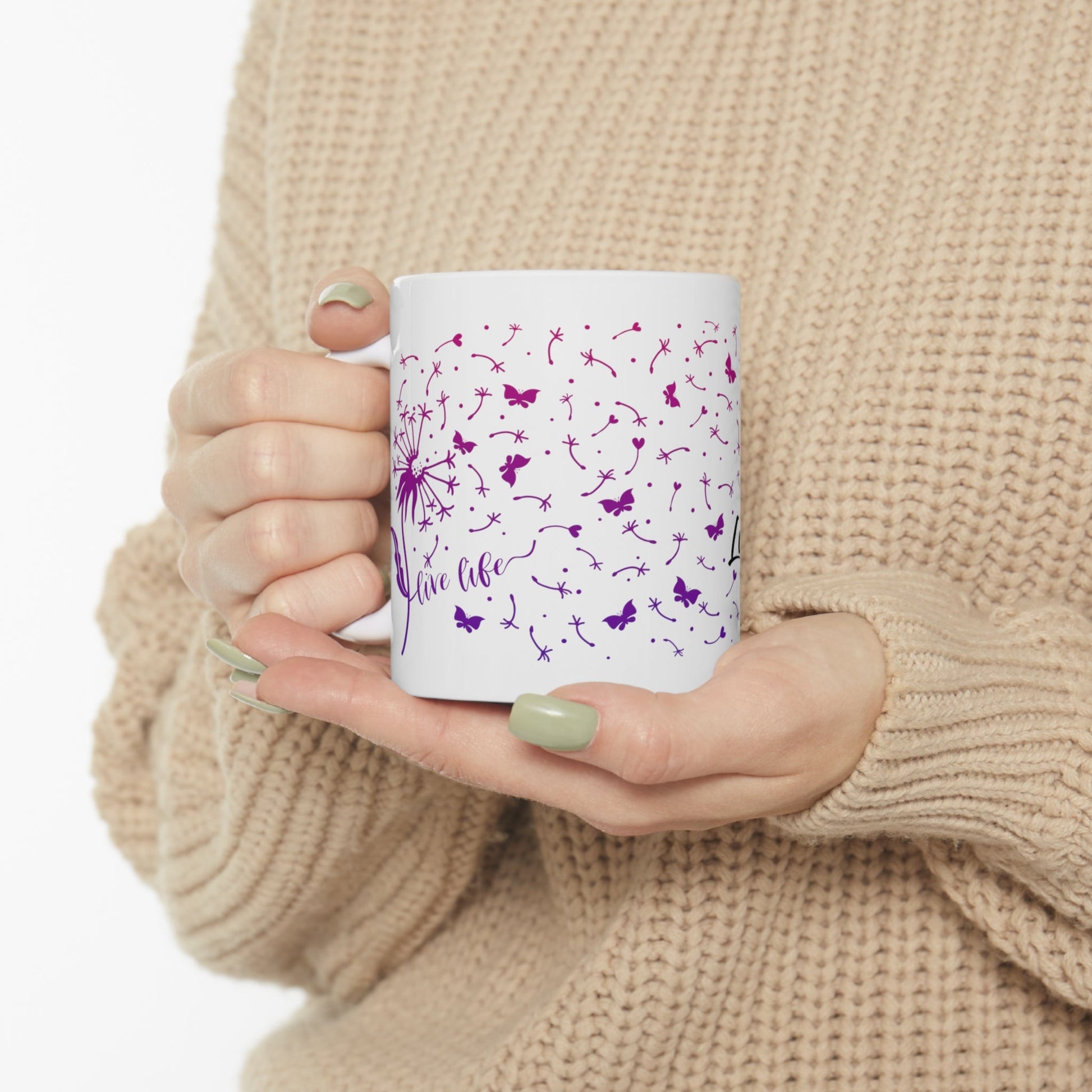 Ceramic Mug 11oz - Scatter Kindness Love and Hope - Ohio Custom Designs & Apparel LLC