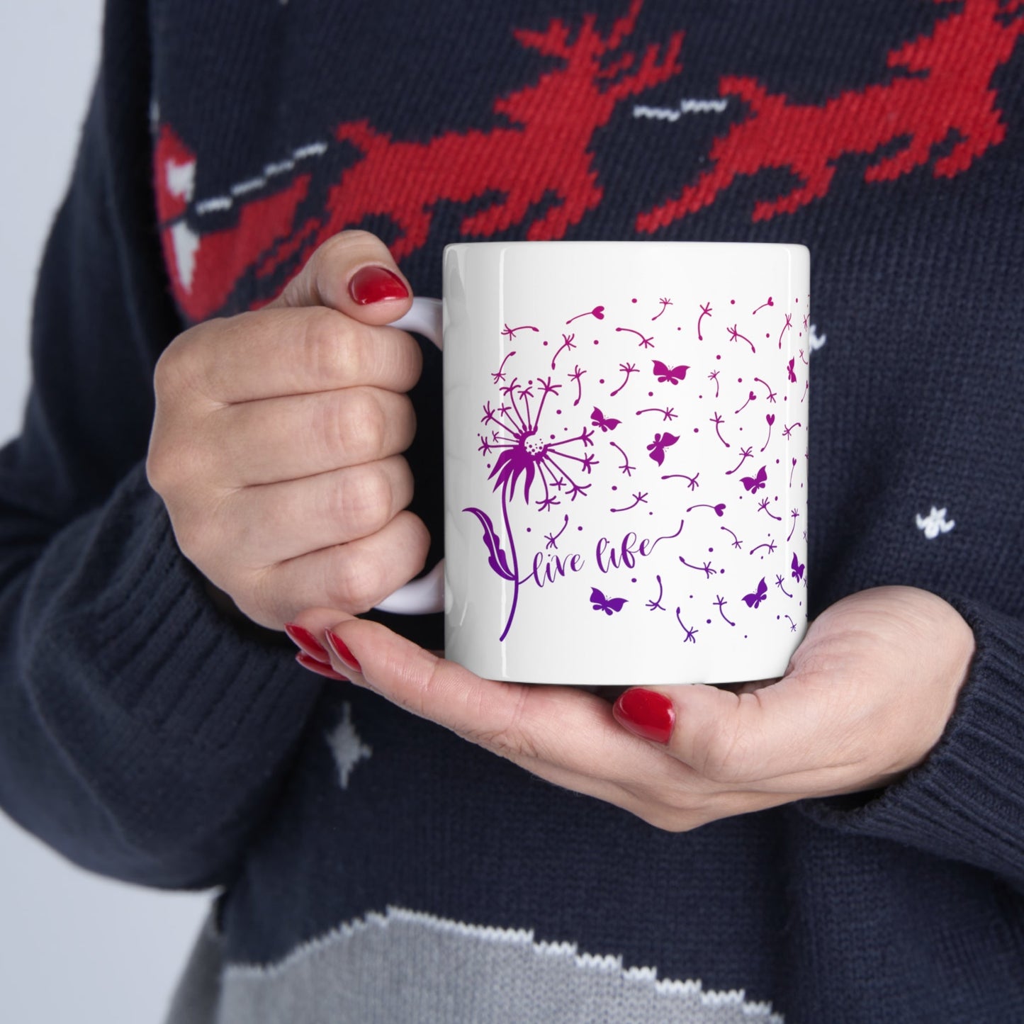 Ceramic Mug 11oz - Scatter Kindness Love and Hope - Ohio Custom Designs & Apparel LLC