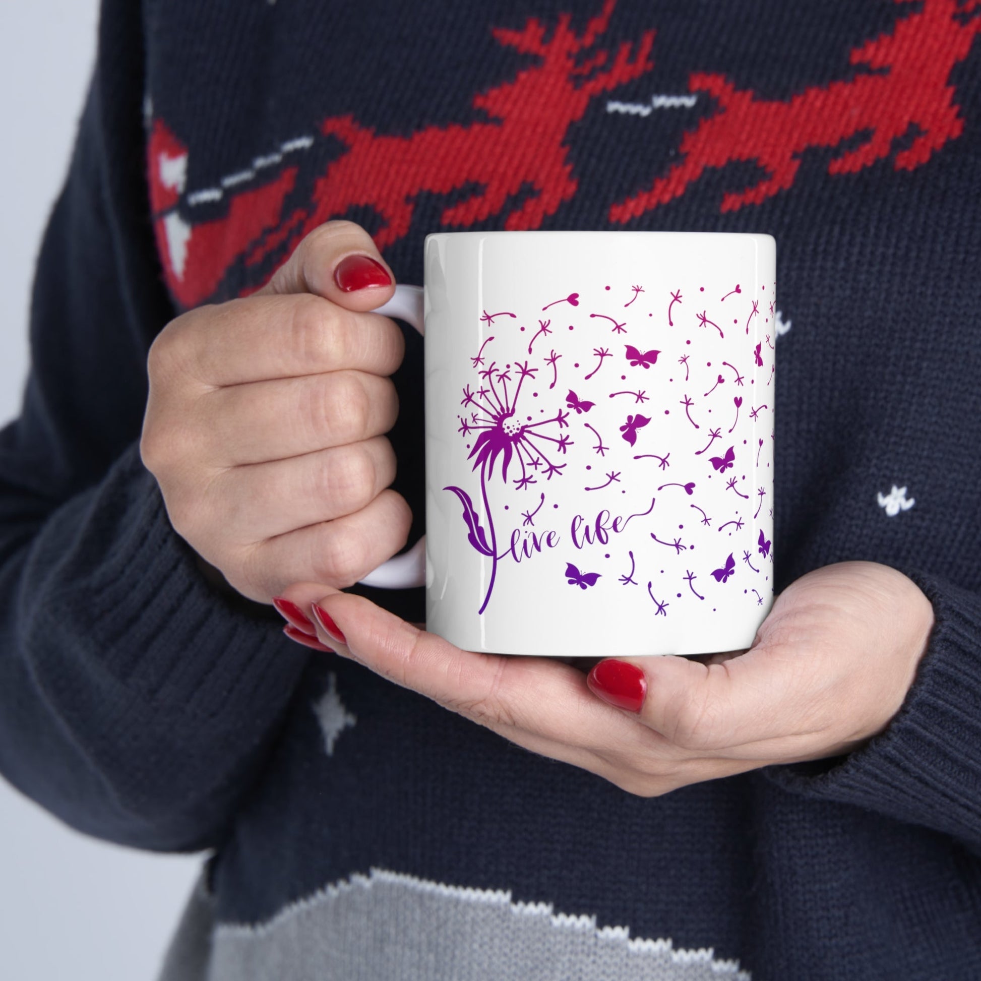 Ceramic Mug 11oz - Scatter Kindness Love and Hope - Ohio Custom Designs & Apparel LLC