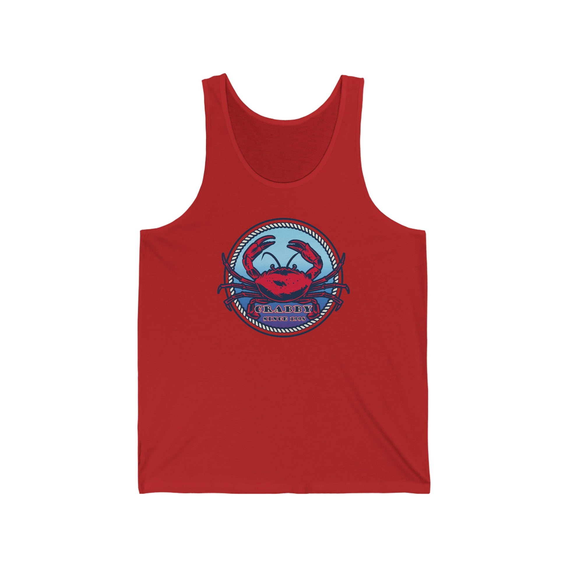Crabby Crab - Unisex Jersey Tank - Ohio Custom Designs & Apparel LLC