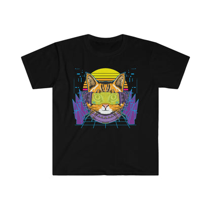 Cyber Kitty - Unisex Softstyle T-Shirt - Ohio Custom Designs & Apparel LLC