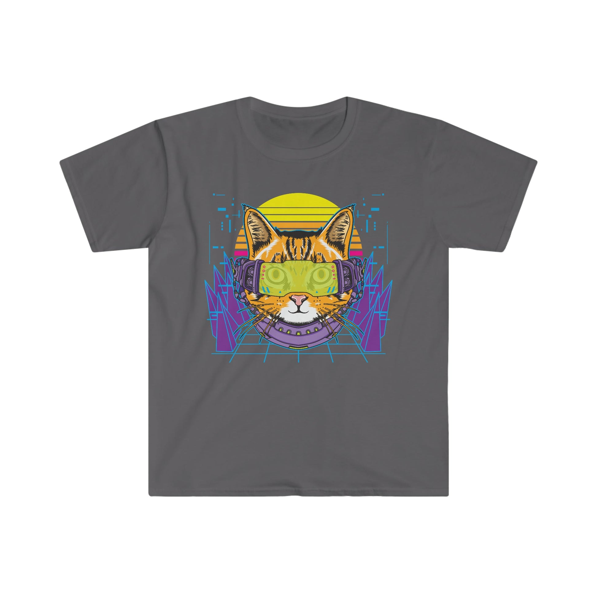 Cyber Kitty - Unisex Softstyle T-Shirt - Ohio Custom Designs & Apparel LLC