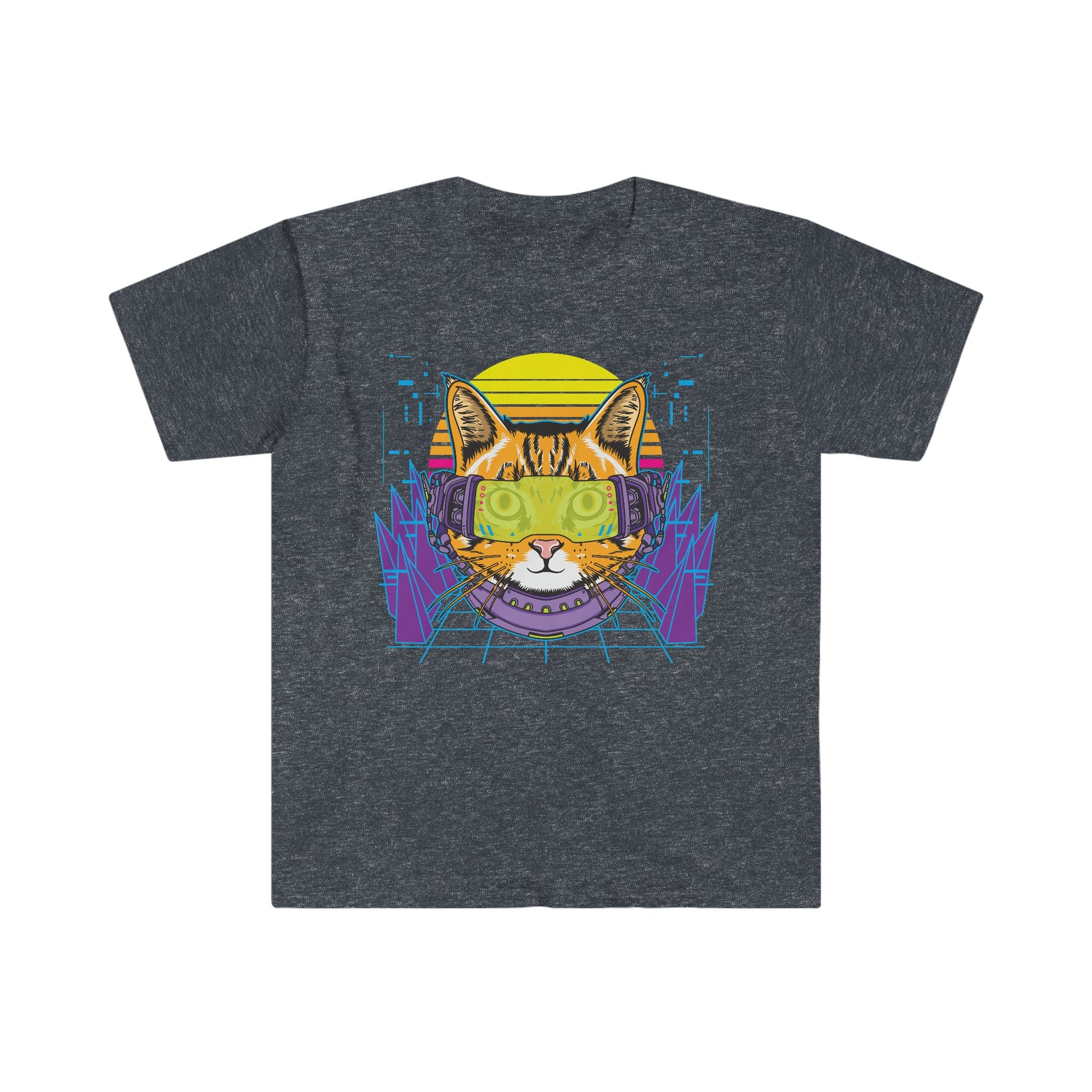 Cyber Kitty - Unisex Softstyle T-Shirt - Ohio Custom Designs & Apparel LLC