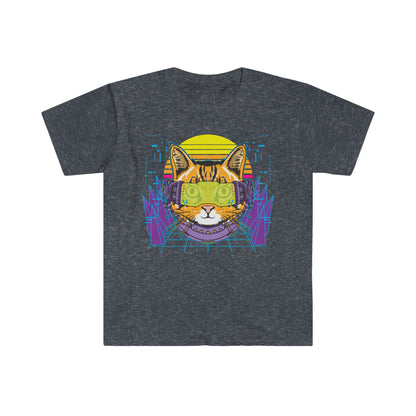 Cyber Kitty - Unisex Softstyle T-Shirt - Ohio Custom Designs & Apparel LLC