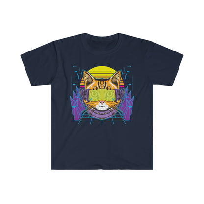 Cyber Kitty - Unisex Softstyle T-Shirt - Ohio Custom Designs & Apparel LLC