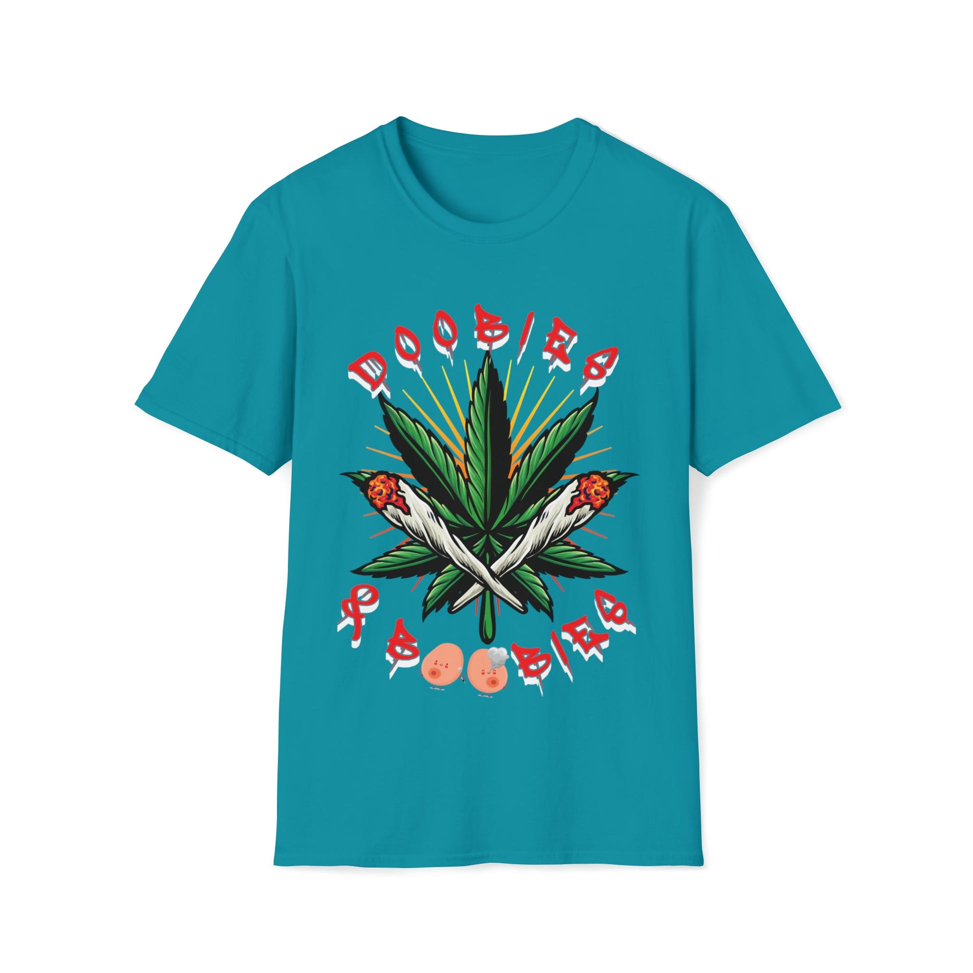 Doobies & Boobies - Unisex Softstyle T-Shirt - Ohio Custom Designs & Apparel LLC