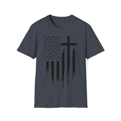 Faith and Freedom Flag - Unisex Softstyle T-Shirt - Ohio Custom Designs & Apparel LLC