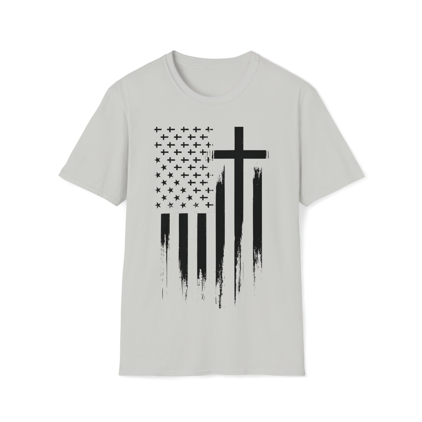 Faith and Freedom Flag - Unisex Softstyle T-Shirt - Ohio Custom Designs & Apparel LLC