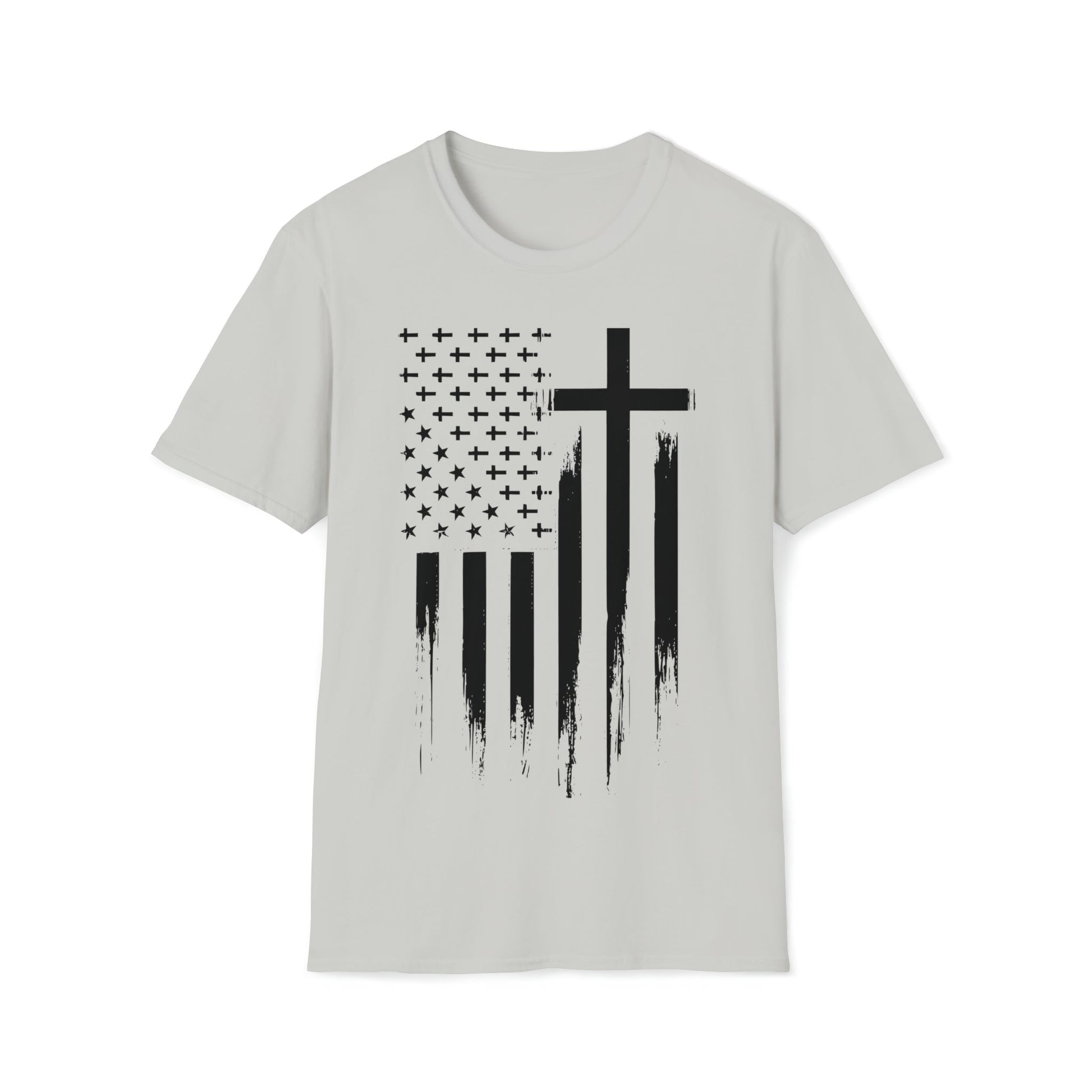 Faith and Freedom Flag - Unisex Softstyle T-Shirt - Ohio Custom Designs & Apparel LLC