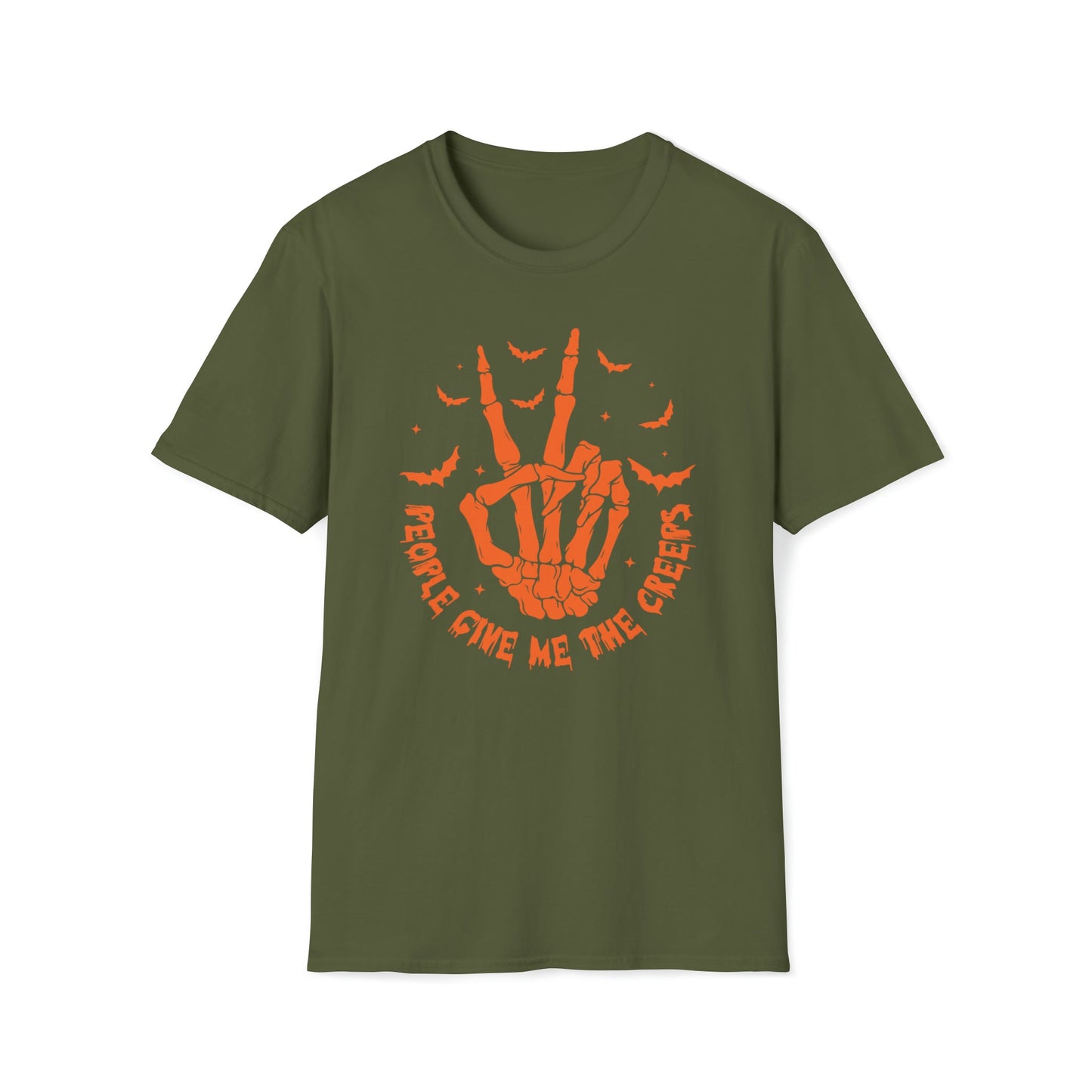 People Give Me The Creeps - Unisex Softstyle T-Shirt - Ohio Custom Designs & Apparel LLC
