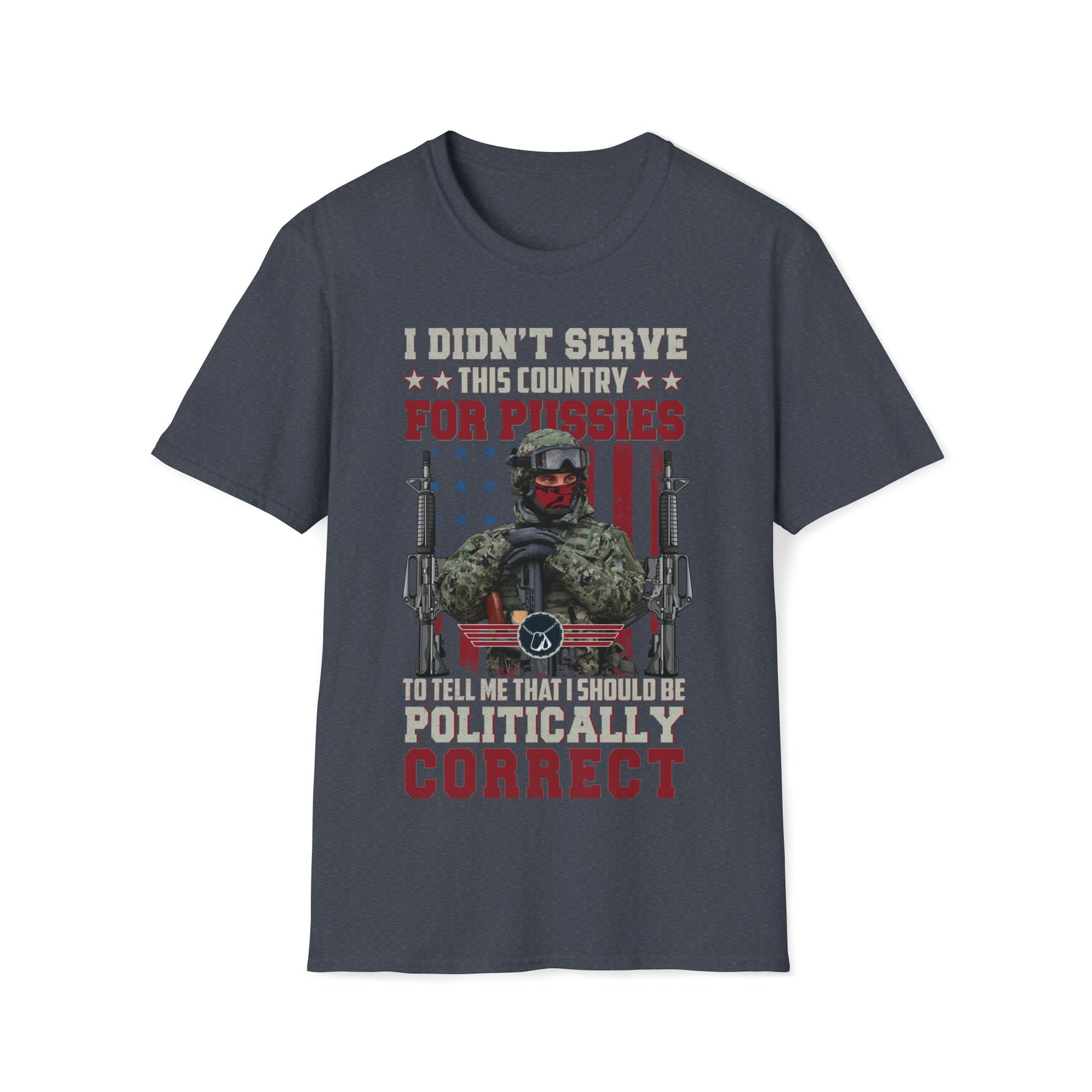 Proud Veteran - Unisex Softstyle T-Shirt - Ohio Custom Designs & Apparel LLC
