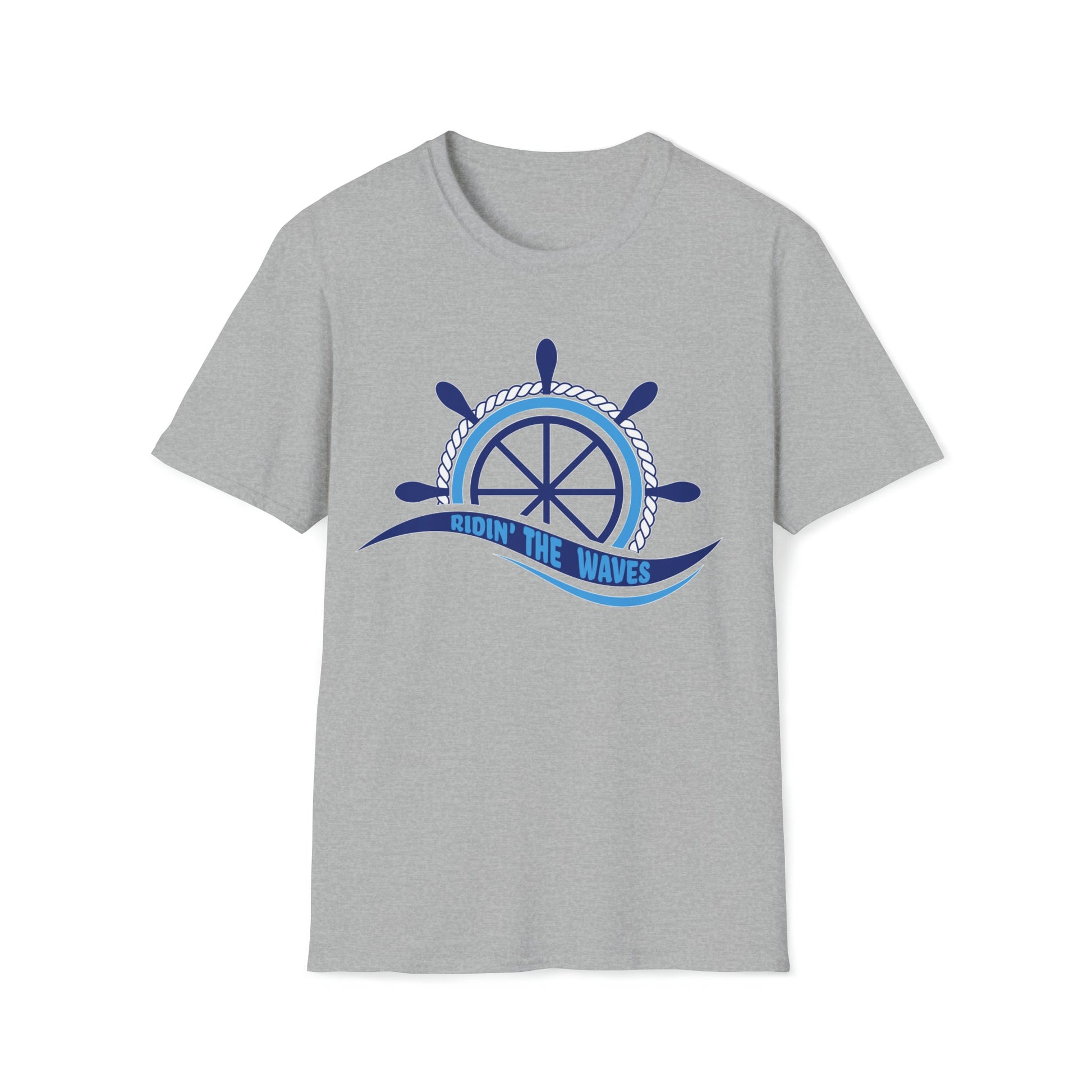 Ridin' the Waves - Unisex Softstyle T-Shirt - Ohio Custom Designs & Apparel LLC
